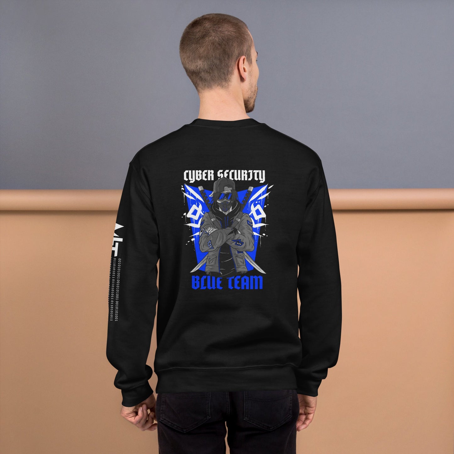 Cyber Security Blue Team V3 - Unisex Sweatshirt ( Back Print ) by DarkByteGear