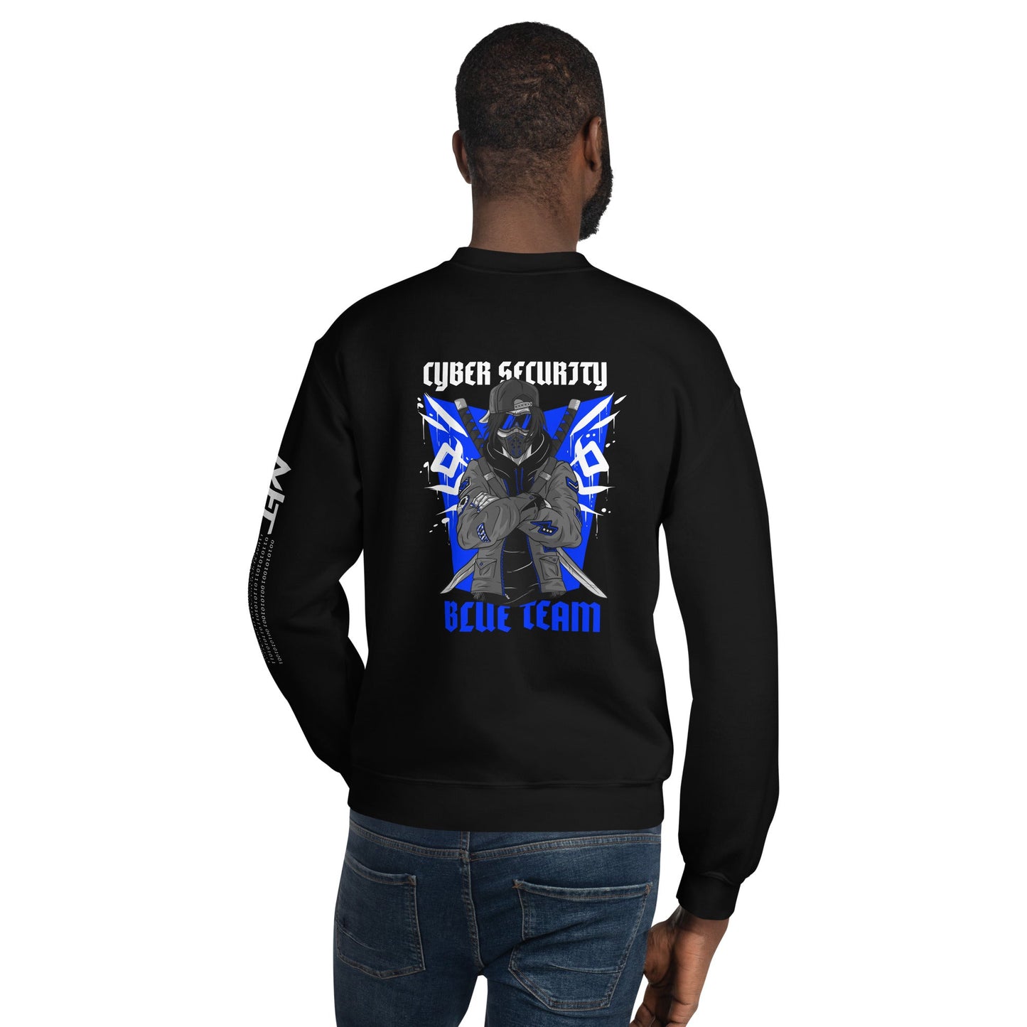 Cyber Security Blue Team V3 - Unisex Sweatshirt ( Back Print ) by DarkByteGear