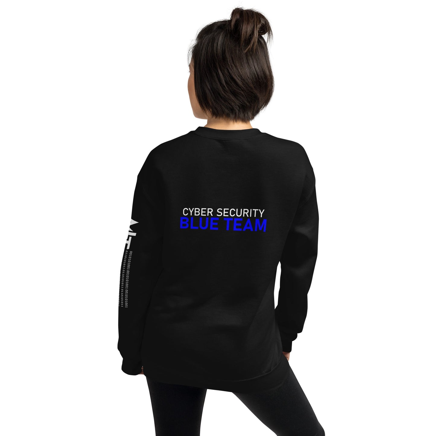 Cyber Security Blue team V4 - Unisex Sweatshirt ( Back Print ) by DarkByteGear