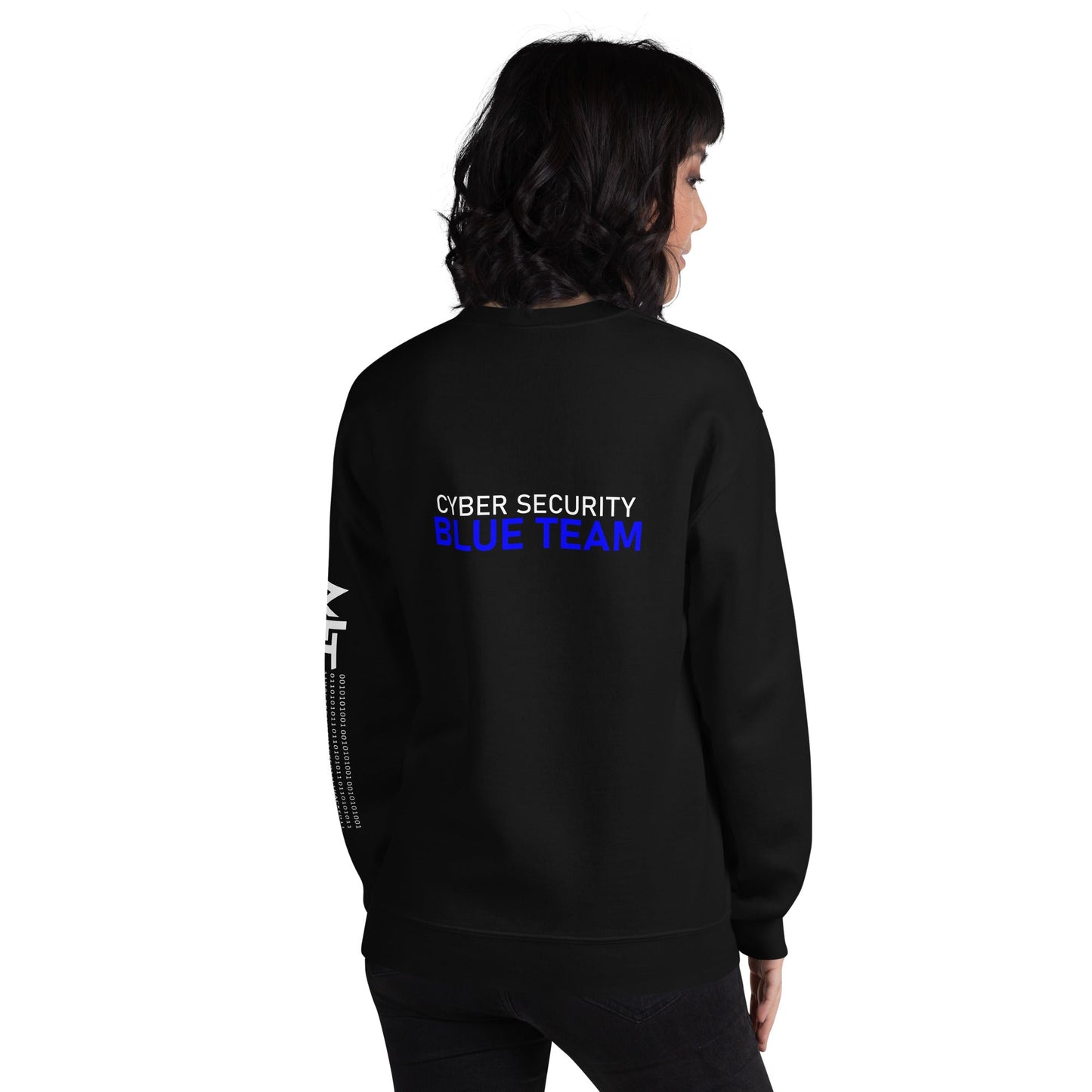 Cyber Security Blue team V4 - Unisex Sweatshirt ( Back Print ) by DarkByteGear