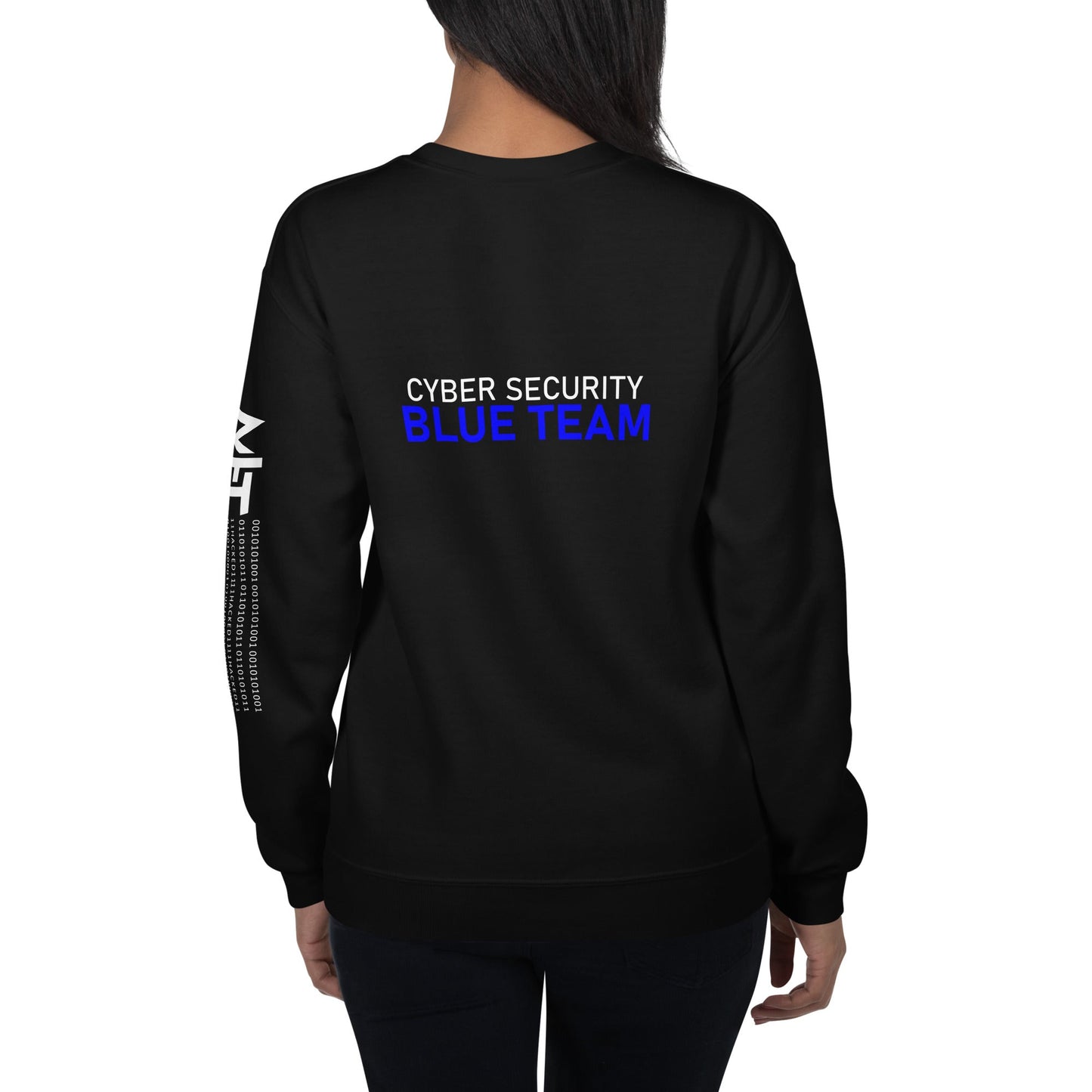 Cyber Security Blue team V4 - Unisex Sweatshirt ( Back Print ) by DarkByteGear