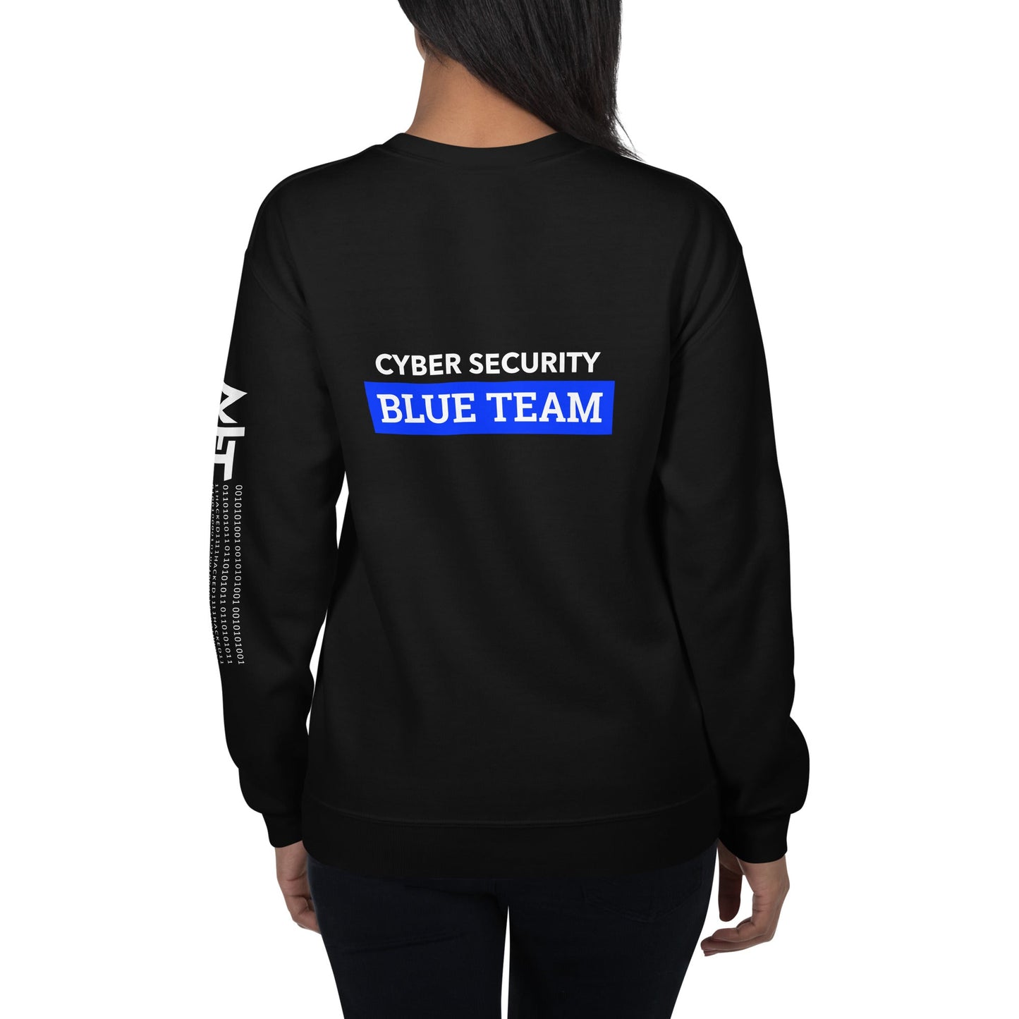 Cyber Security Blue Team V6 - Unisex Sweatshirt ( Back Print ) by DarkByteGear