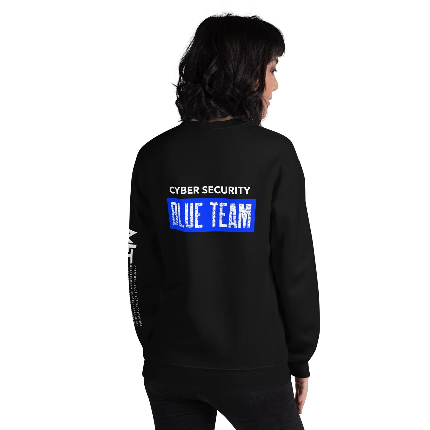 Cyber Security Blue Team V5 - Unisex Sweatshirt ( Back Print ) by DarkByteGear