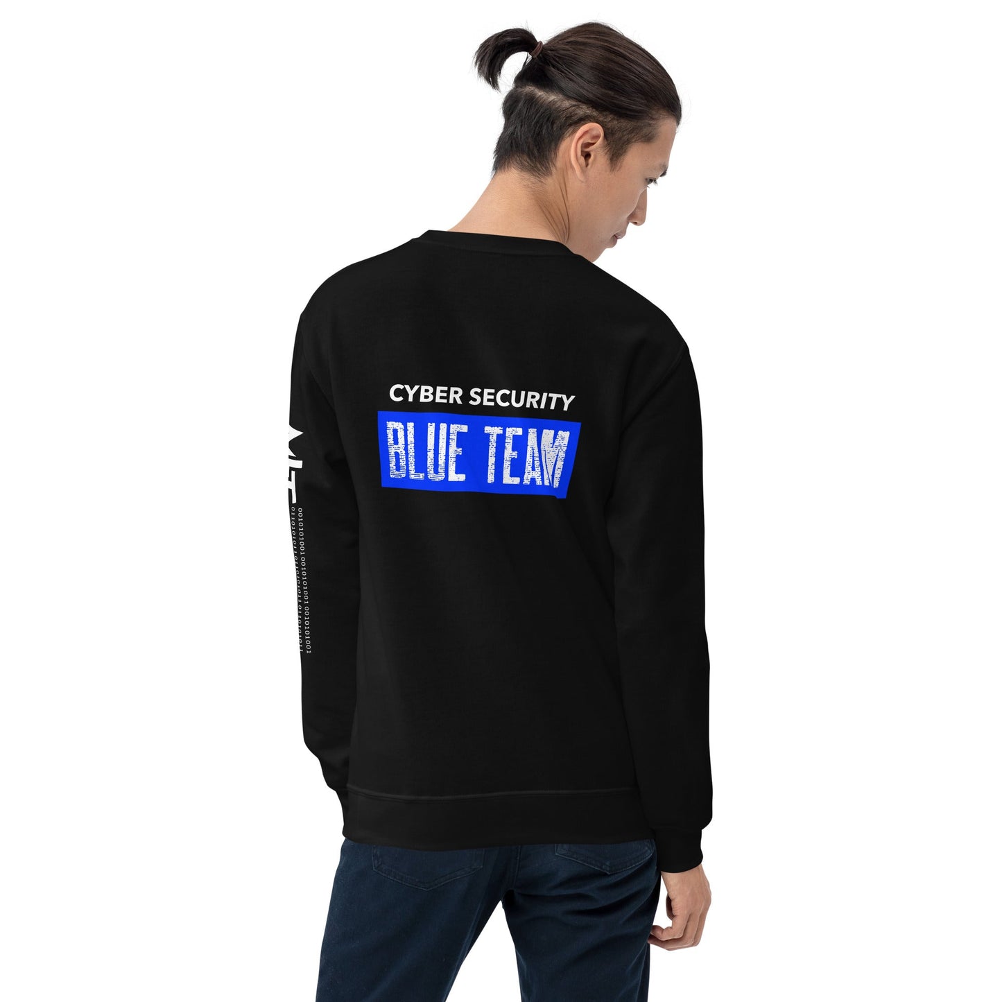 Cyber Security Blue Team V5 - Unisex Sweatshirt ( Back Print ) by DarkByteGear