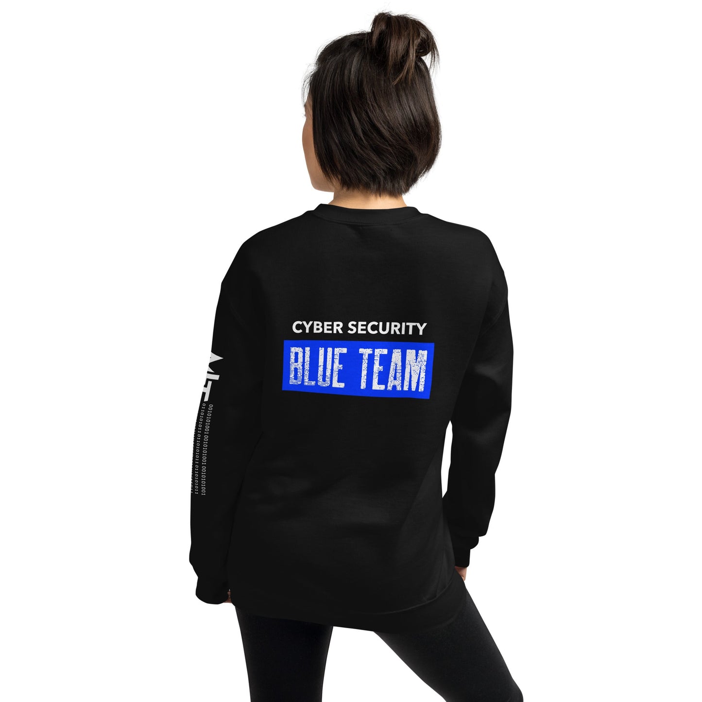 Cyber Security Blue Team V5 - Unisex Sweatshirt ( Back Print ) by DarkByteGear