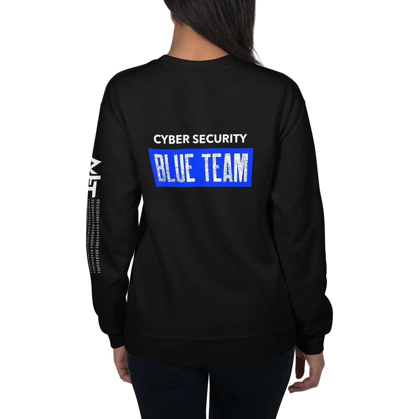 Cyber Security Blue Team V5 - Unisex Sweatshirt ( Back Print ) by DarkByteGear