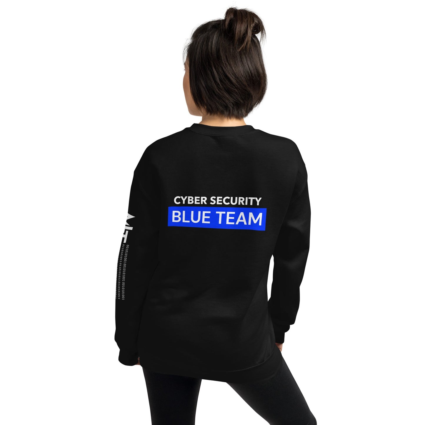 Cyber Security Blue Team V7 - Unisex Sweatshirt ( Back Print ) by DarkByteGear