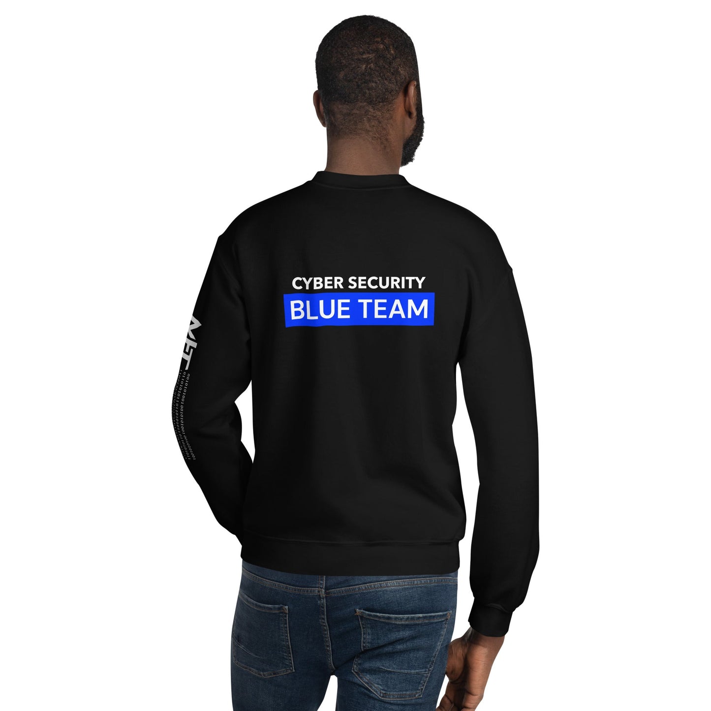 Cyber Security Blue Team V7 - Unisex Sweatshirt ( Back Print ) by DarkByteGear