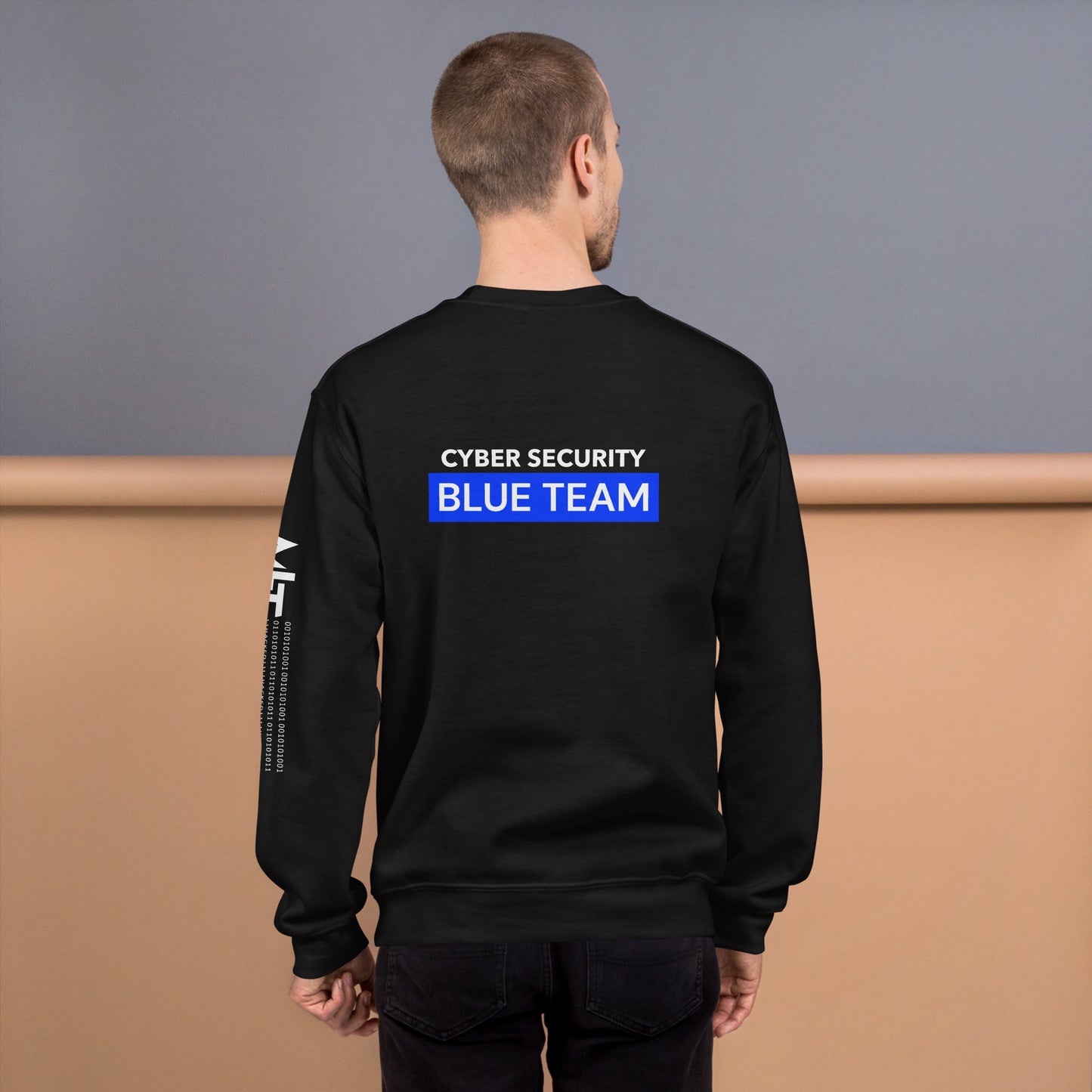 Cyber Security Blue Team V7 - Unisex Sweatshirt ( Back Print ) by DarkByteGear