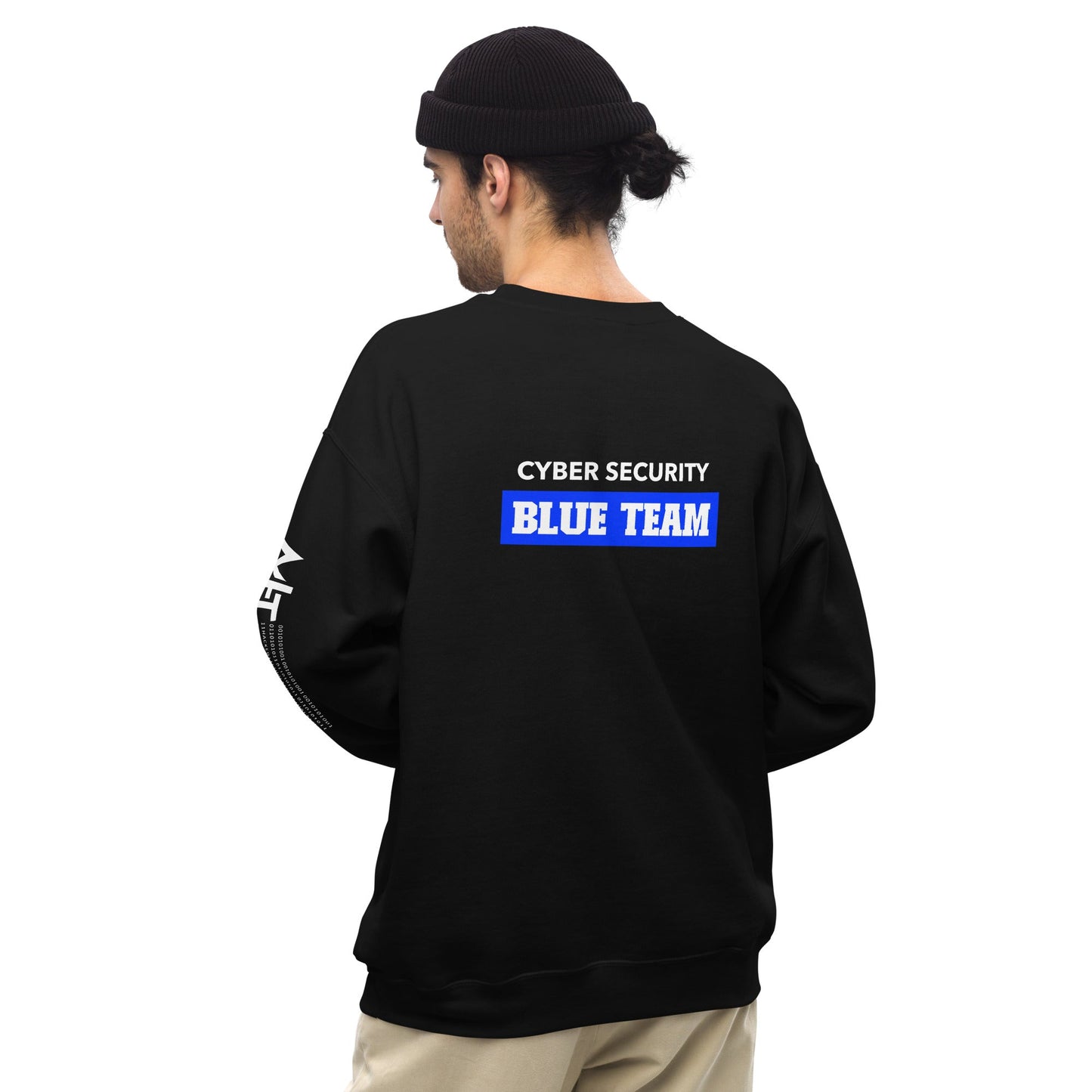 Cyber Security Blue Team V10 - Unisex Sweatshirt ( Back Print ) by DarkByteGear