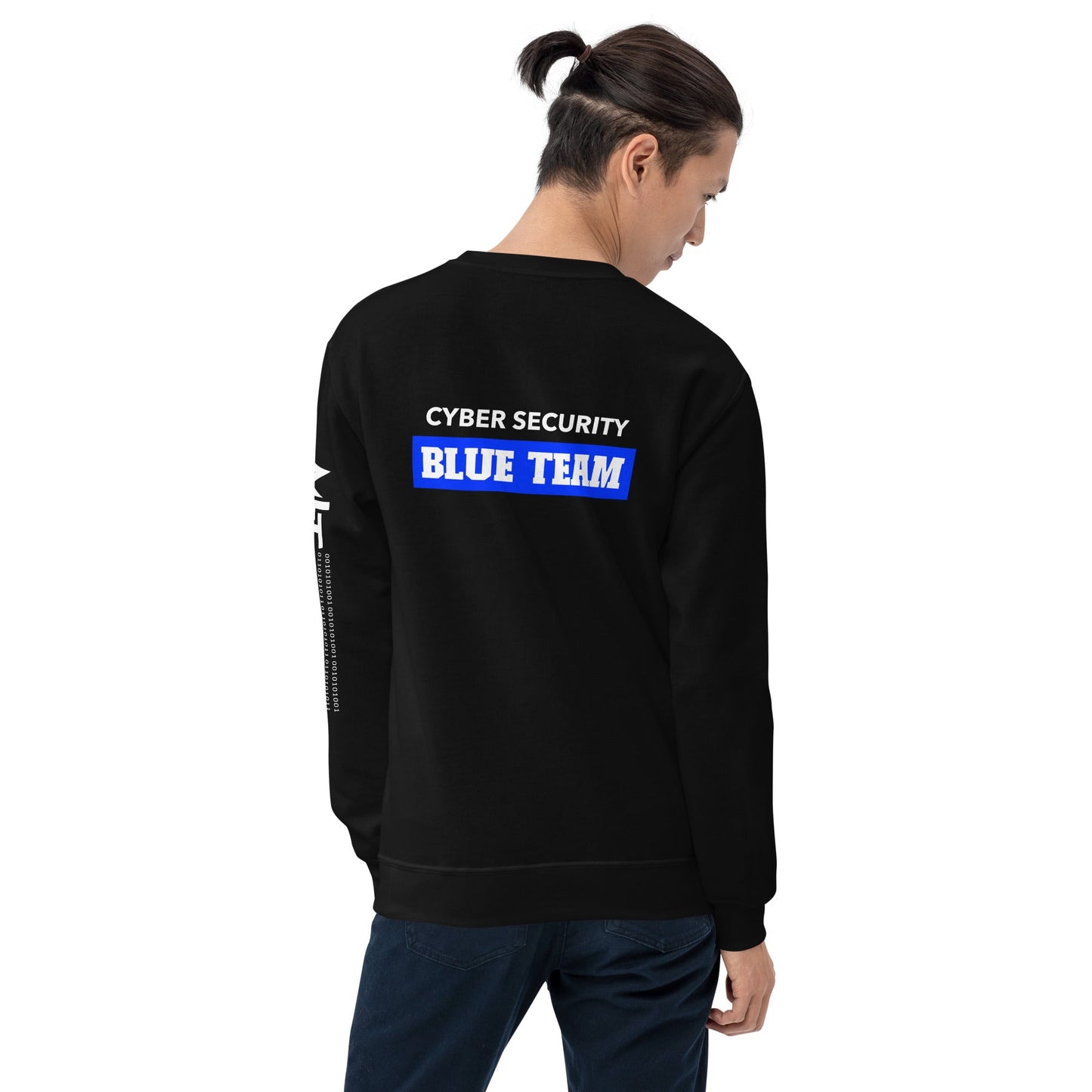 Cyber Security Blue Team V10 - Unisex Sweatshirt ( Back Print ) by DarkByteGear