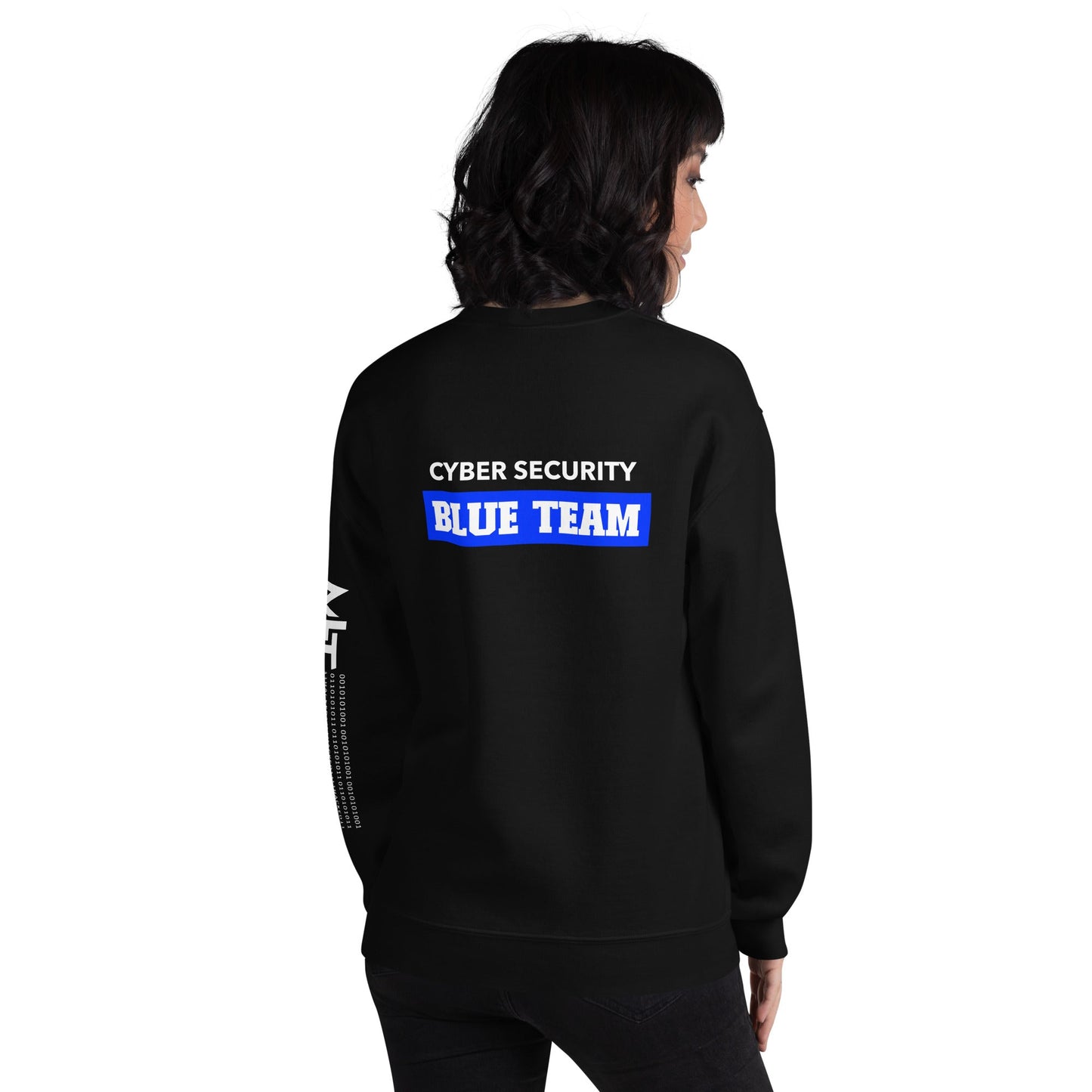 Cyber Security Blue Team V10 - Unisex Sweatshirt ( Back Print ) by DarkByteGear