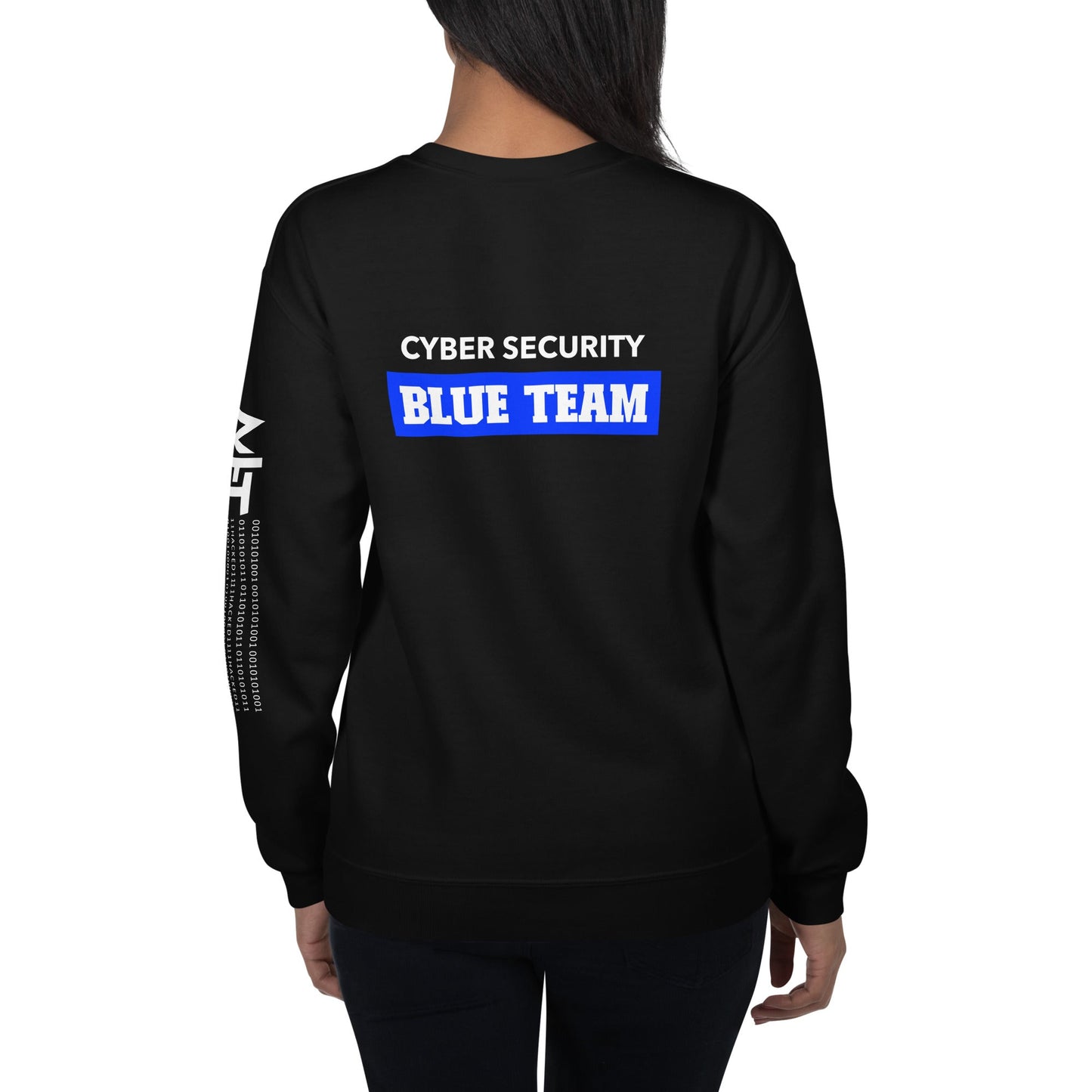 Cyber Security Blue Team V10 - Unisex Sweatshirt ( Back Print ) by DarkByteGear