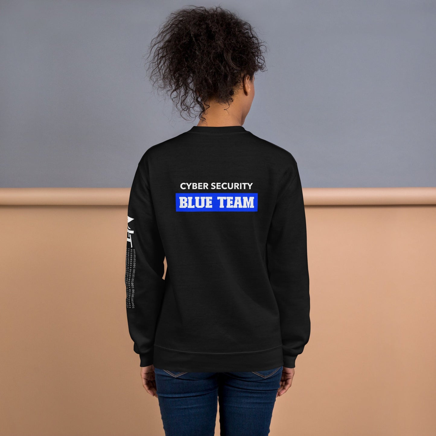 Cyber Security Blue Team V10 - Unisex Sweatshirt ( Back Print ) by DarkByteGear