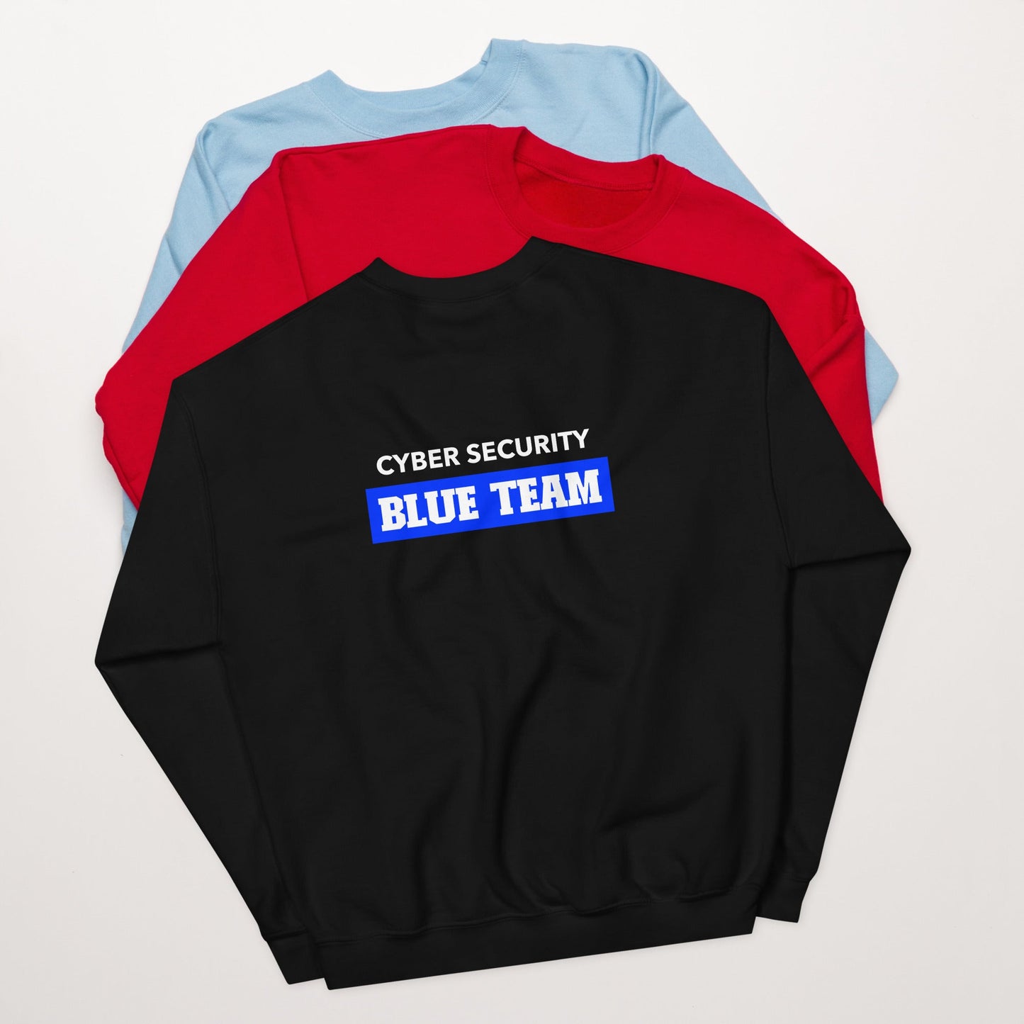Cyber Security Blue Team V10 - Unisex Sweatshirt ( Back Print ) by DarkByteGear