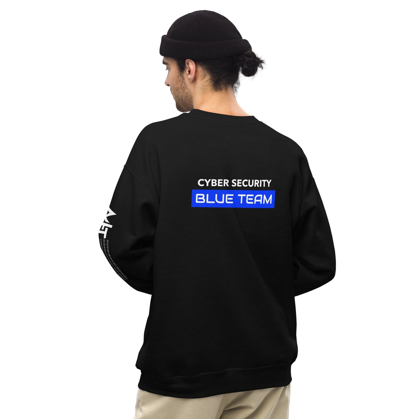 Cyber Security Blue Team V12 - Unisex Sweatshirt ( Back Print ) by DarkByteGear
