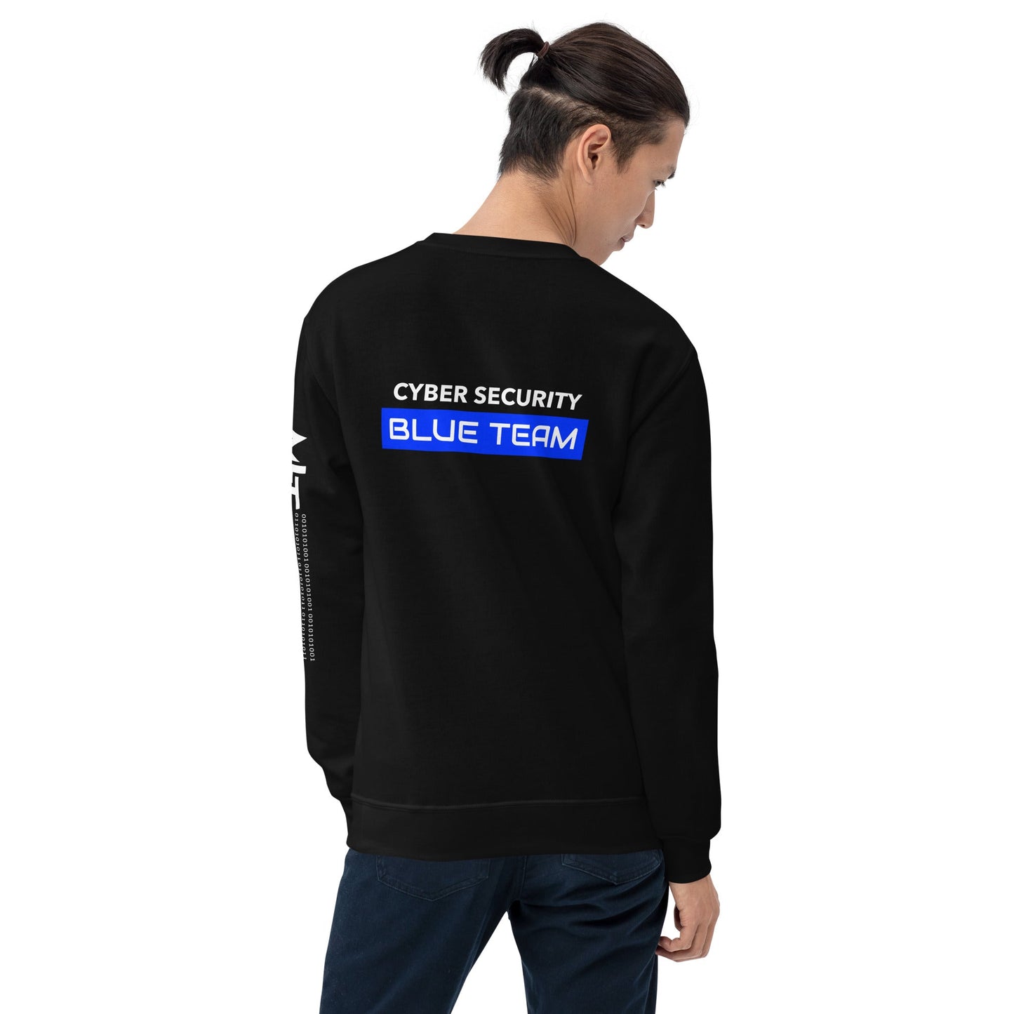 Cyber Security Blue Team V12 - Unisex Sweatshirt ( Back Print ) by DarkByteGear