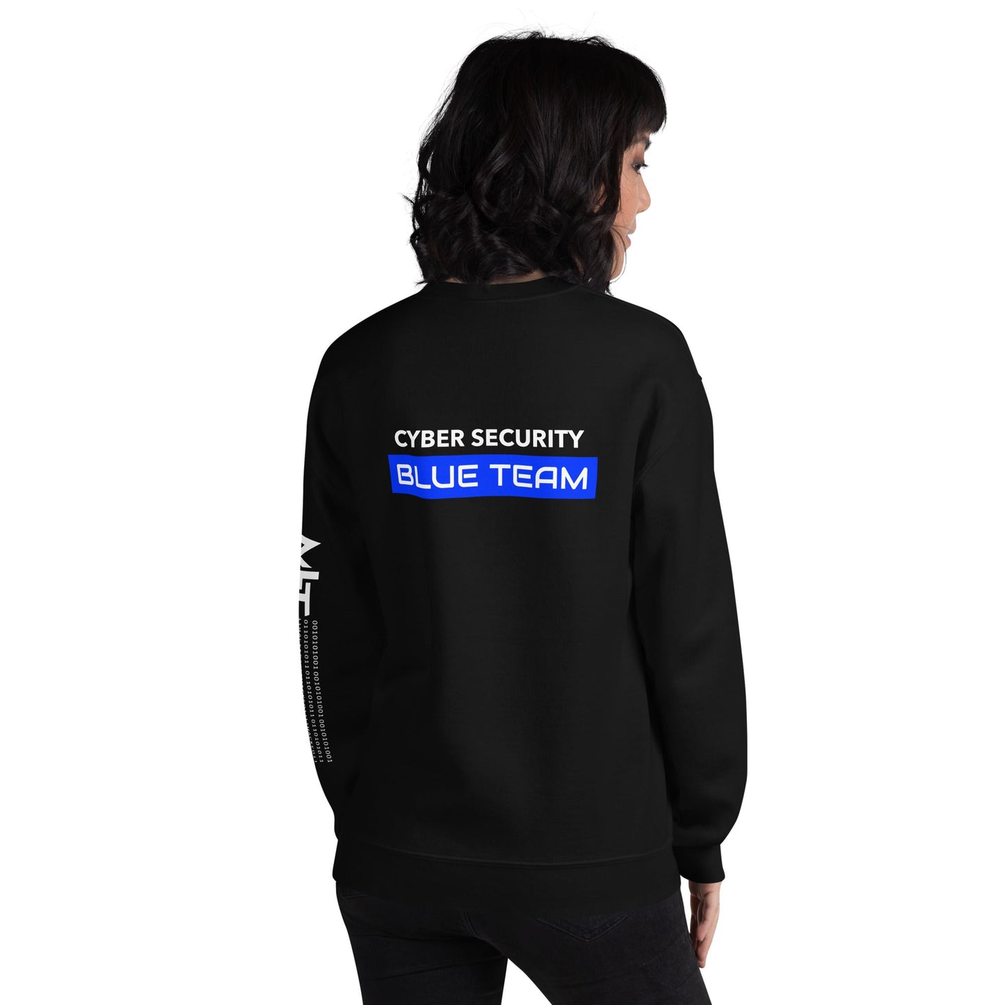 Cyber Security Blue Team V12 - Unisex Sweatshirt ( Back Print ) by DarkByteGear