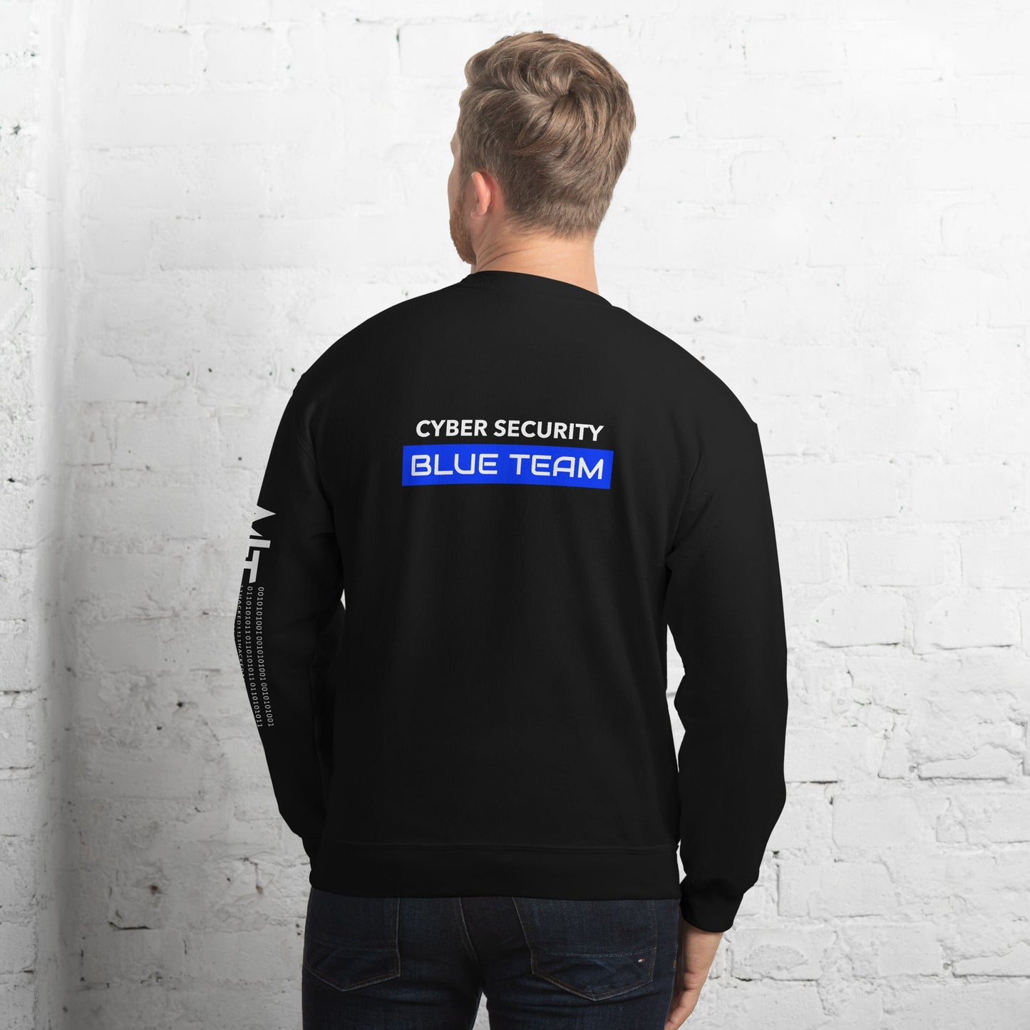 Cyber Security Blue Team V12 - Unisex Sweatshirt ( Back Print ) by DarkByteGear