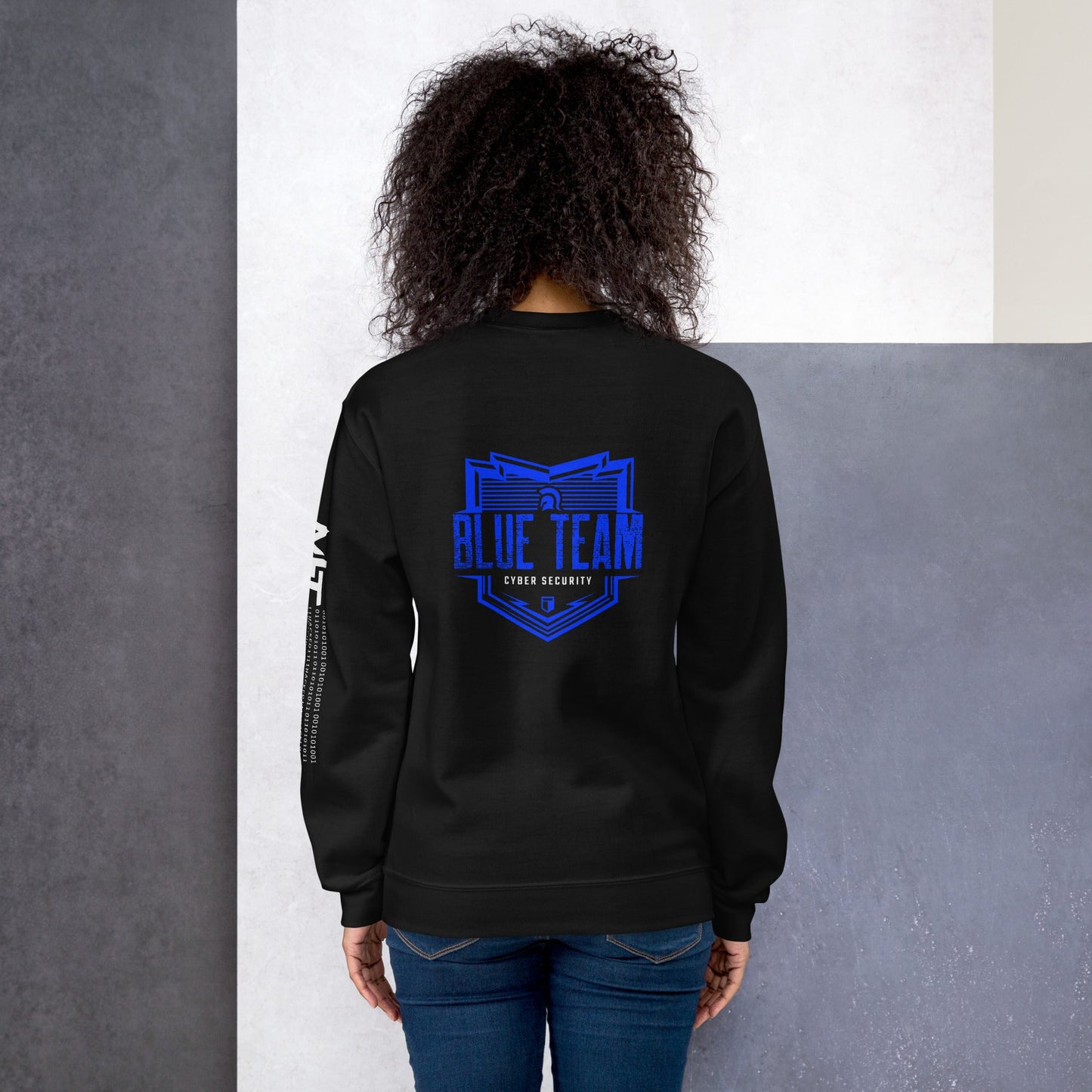 Cyber Security Blue Team V13 - Unisex Sweatshirt ( Back Print ) by DarkByteGear