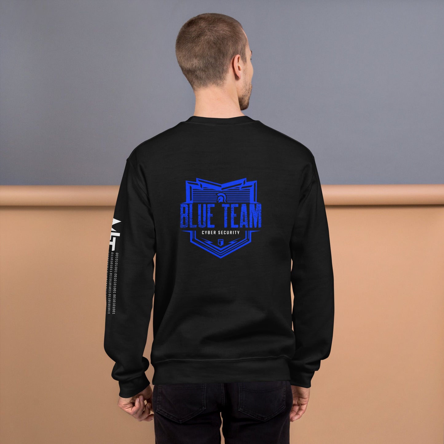 Cyber Security Blue Team V13 - Unisex Sweatshirt ( Back Print ) by DarkByteGear