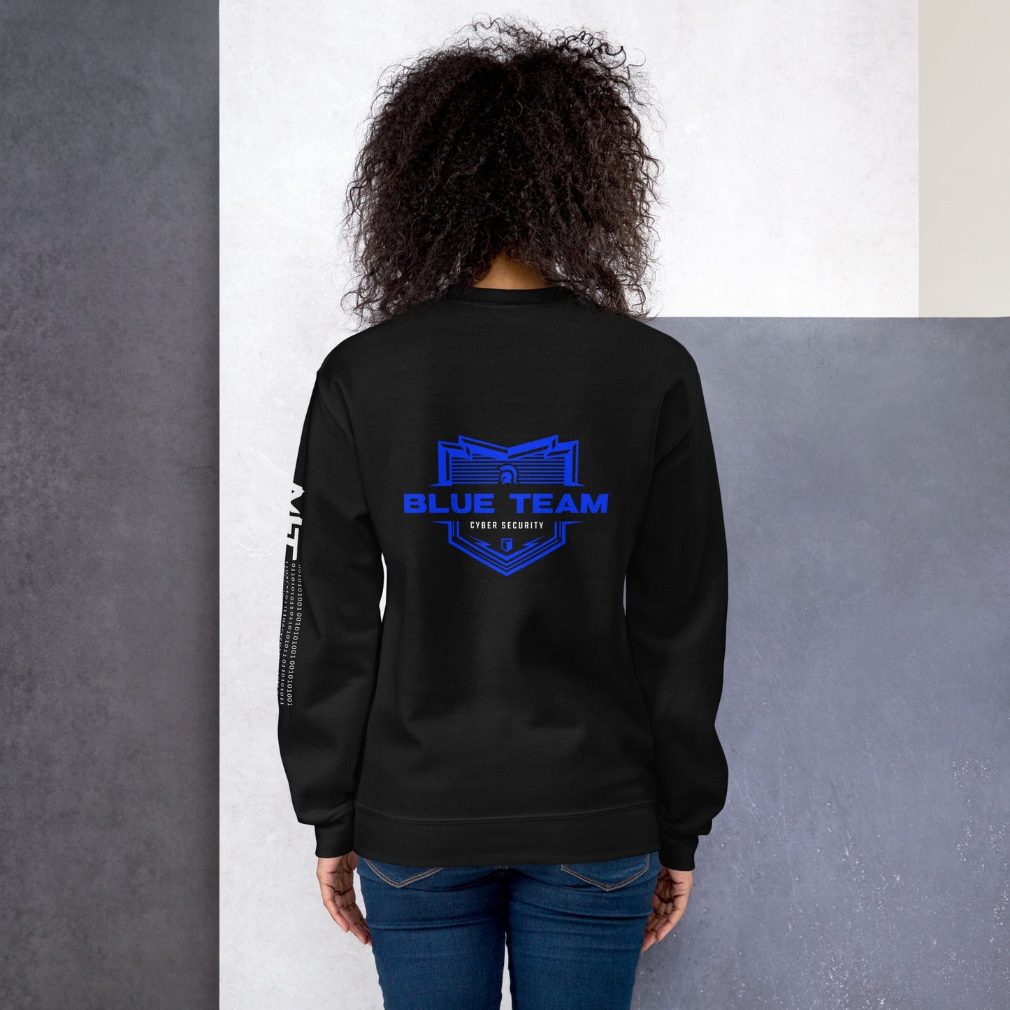 Cyber Security Blue Team V14 - Unisex Sweatshirt ( Back Print ) by DarkByteGear
