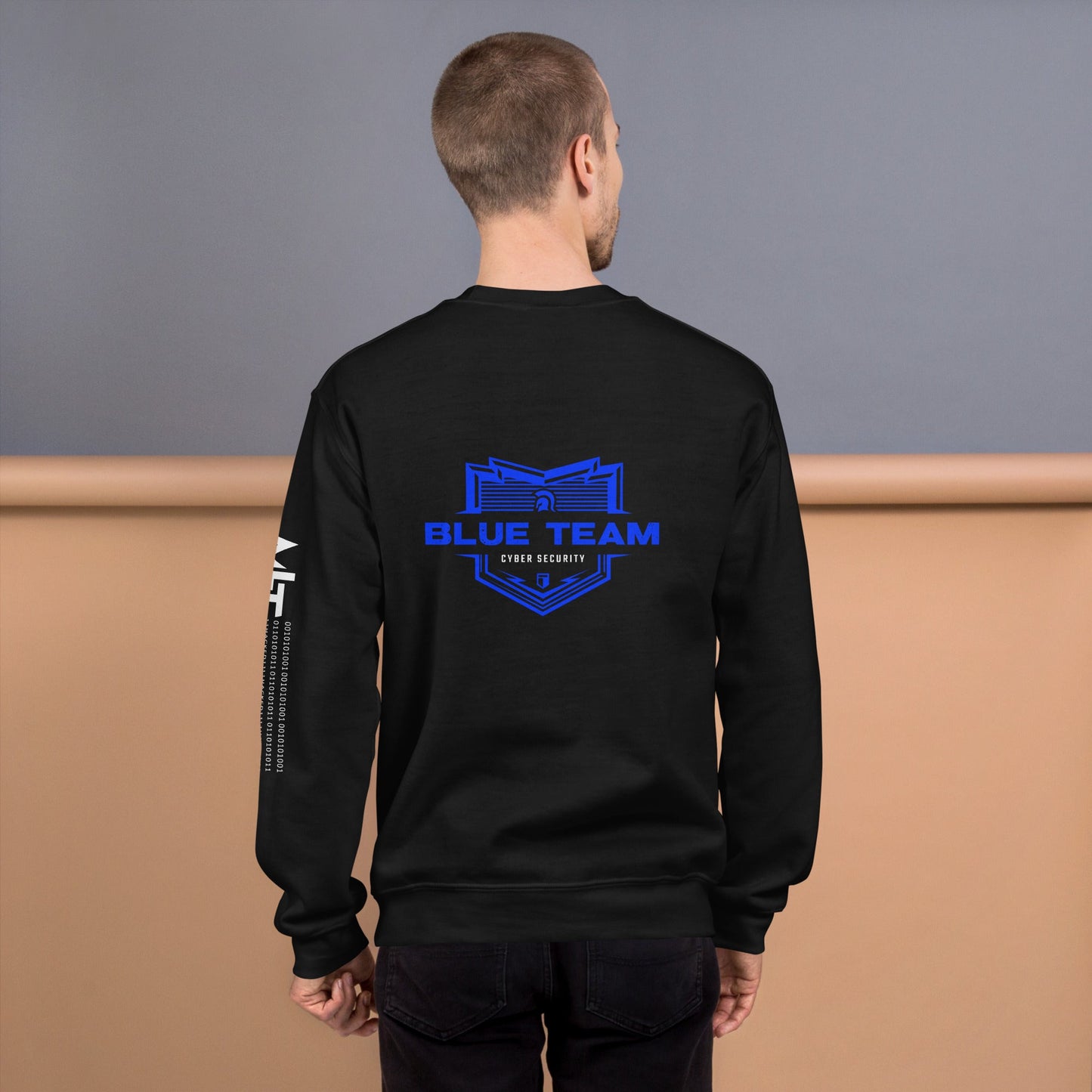 Cyber Security Blue Team V14 - Unisex Sweatshirt ( Back Print ) by DarkByteGear