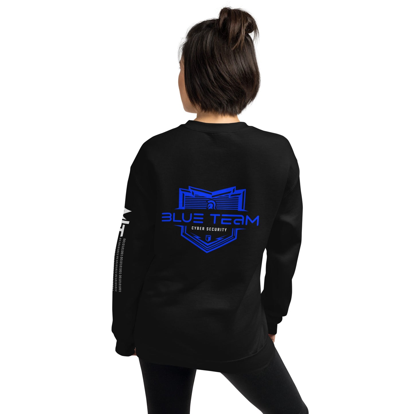 Cyber Security Blue Team V15 - Unisex Sweatshirt ( Back Print ) by DarkByteGear