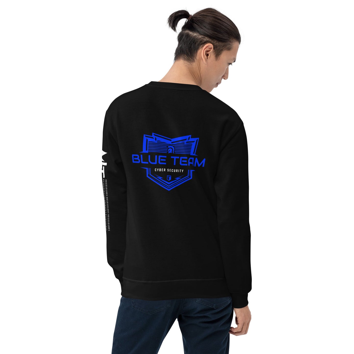 Cyber Security Blue Team V17 - Unisex Sweatshirt ( Back Print ) by DarkByteGear