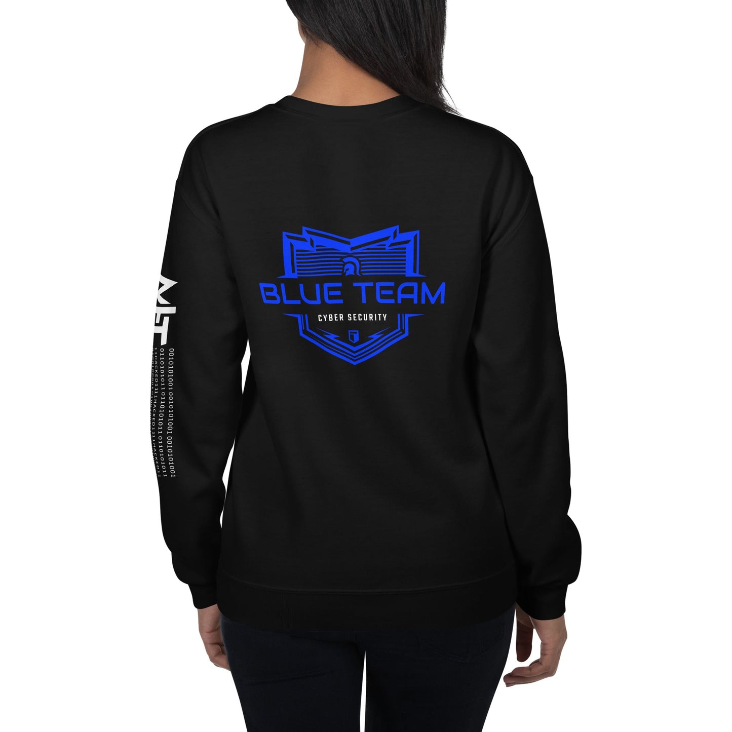 Cyber Security Blue Team V17 - Unisex Sweatshirt ( Back Print ) by DarkByteGear