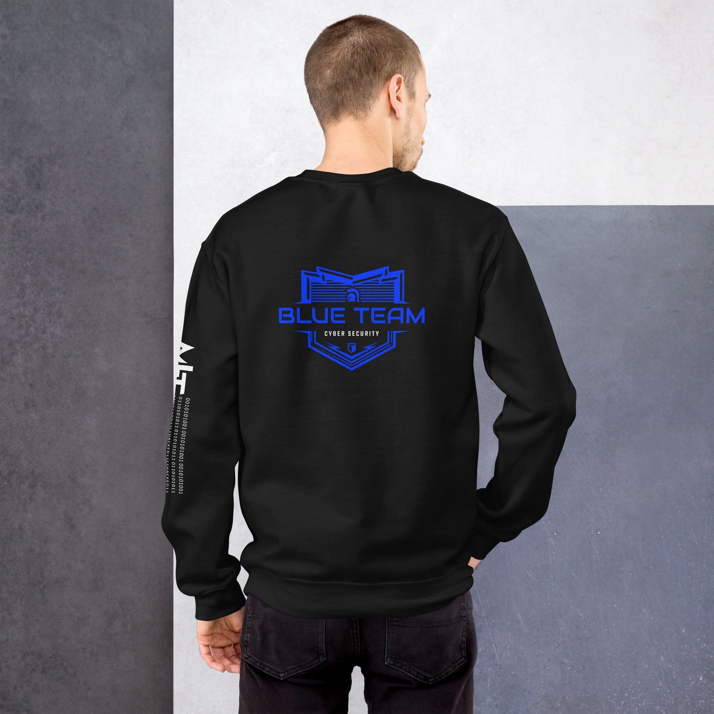 Cyber Security Blue Team V17 - Unisex Sweatshirt ( Back Print ) by DarkByteGear