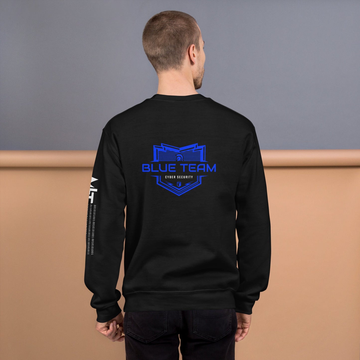 Cyber Security Blue Team V17 - Unisex Sweatshirt ( Back Print ) by DarkByteGear