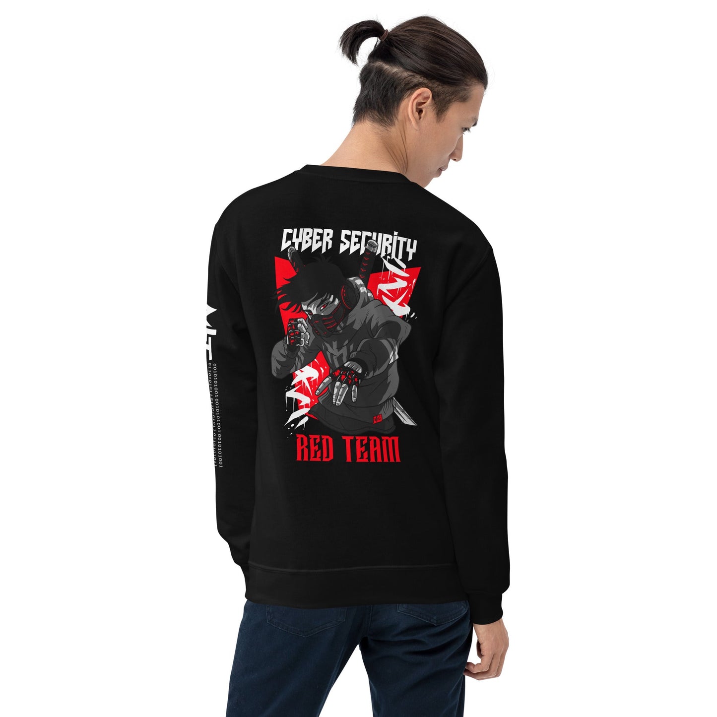 Cyber Security Red Team V3 - Unisex Sweatshirt ( Back Print ) by DarkByteGear