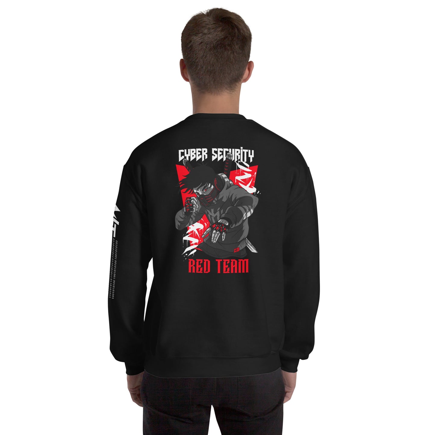 Cyber Security Red Team V3 - Unisex Sweatshirt ( Back Print ) by DarkByteGear