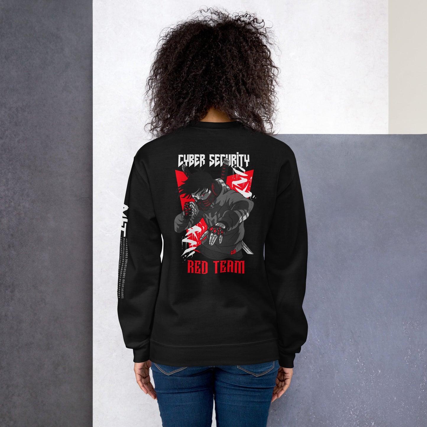 Cyber Security Red Team V3 - Unisex Sweatshirt ( Back Print ) by DarkByteGear
