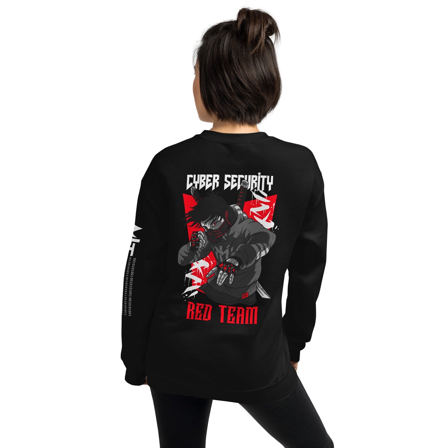 Cyber Security Red Team V3 - Unisex Sweatshirt ( Back Print ) by DarkByteGear