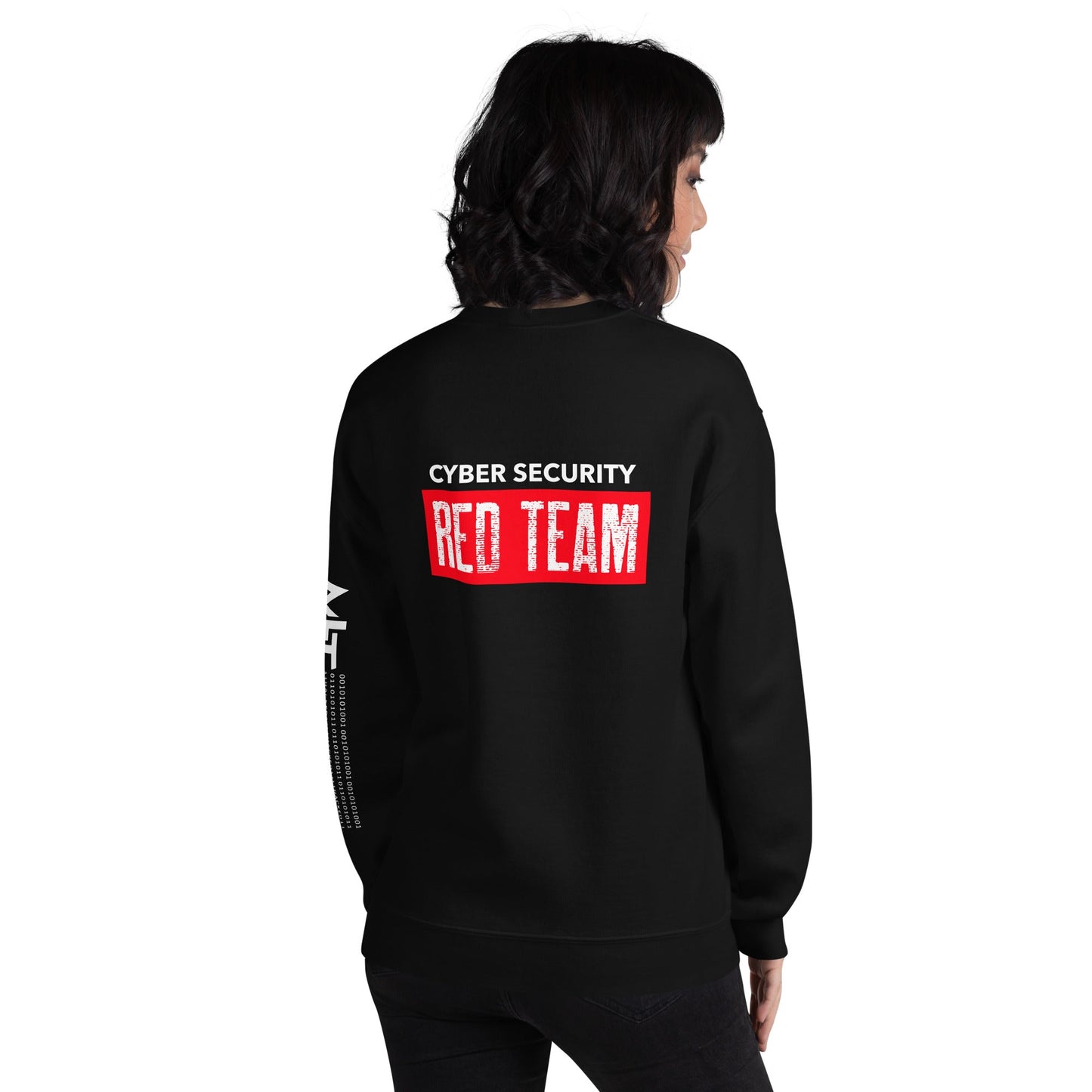 Cyber Security Red Team V1 - Unisex Sweatshirt ( Back Print ) by DarkByteGear