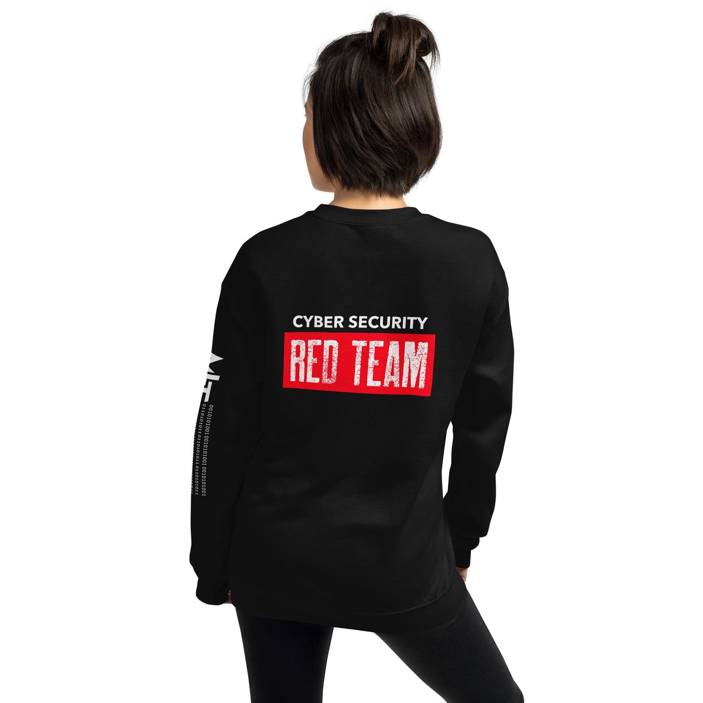 Cyber Security Red Team V1 - Unisex Sweatshirt ( Back Print ) by DarkByteGear