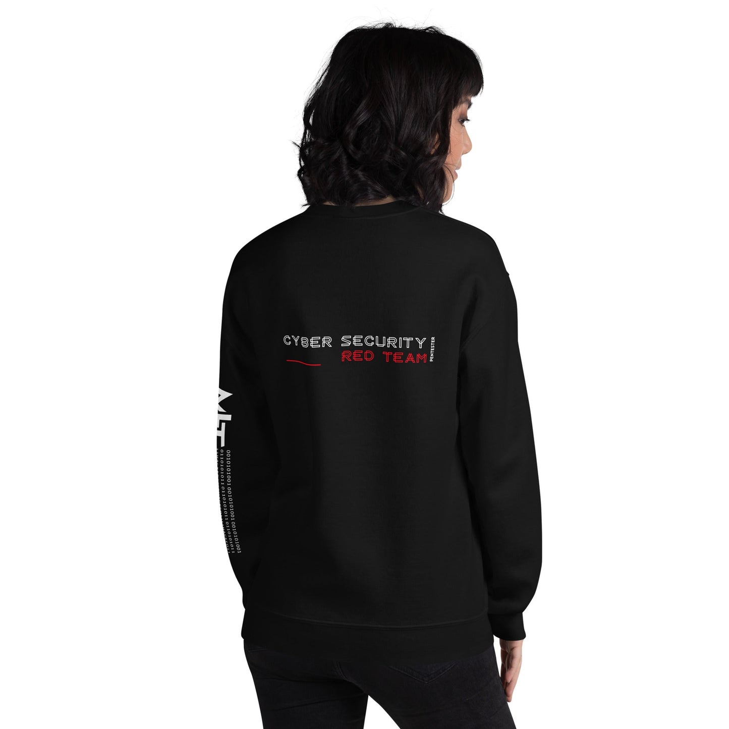 Cyber Security Red Team V2 - Unisex Sweatshirt ( Back Print ) by DarkByteGear