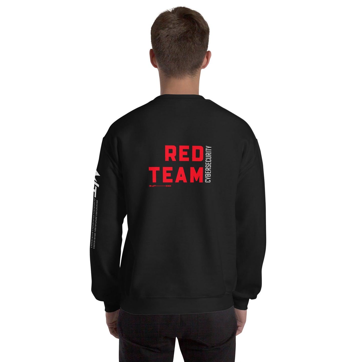 Cyber Security Red Team V7 - Unisex Sweatshirt ( Back Print ) by DarkByteGear