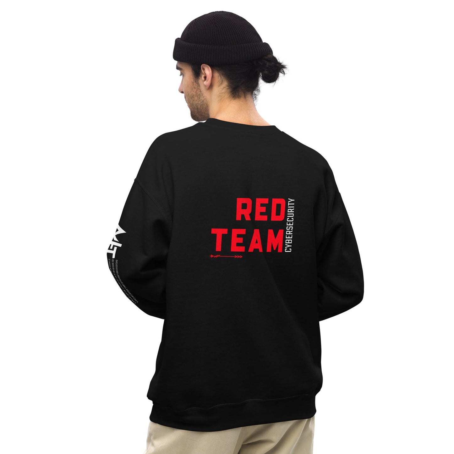 Cyber Security Red Team V7 - Unisex Sweatshirt ( Back Print ) by DarkByteGear