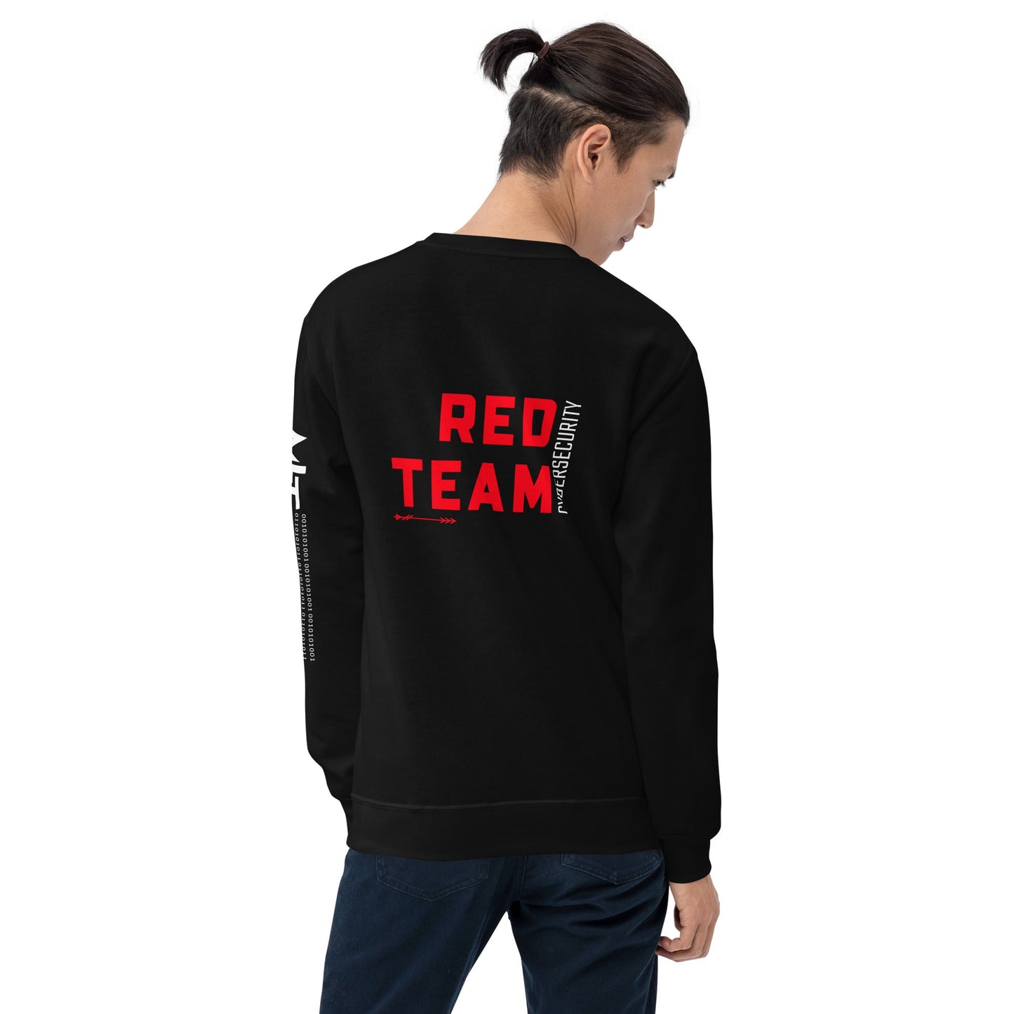 Cyber Security Red Team V7 - Unisex Sweatshirt ( Back Print ) by DarkByteGear