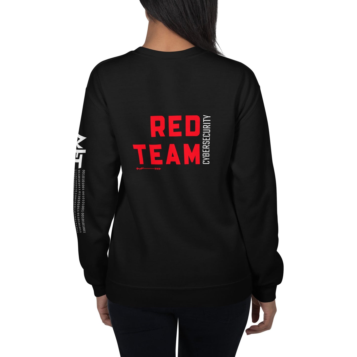 Cyber Security Red Team V7 - Unisex Sweatshirt ( Back Print ) by DarkByteGear