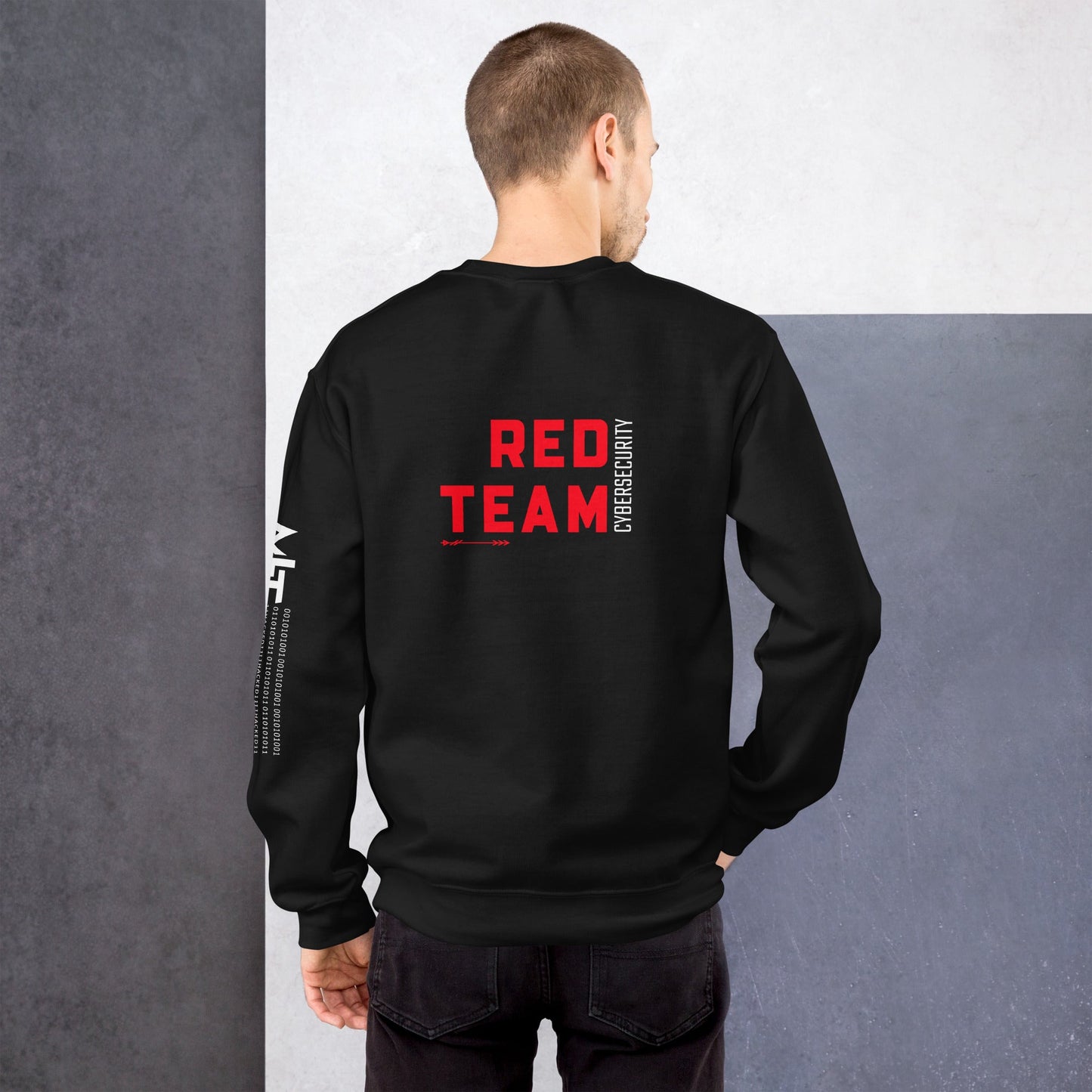 Cyber Security Red Team V7 - Unisex Sweatshirt ( Back Print ) by DarkByteGear