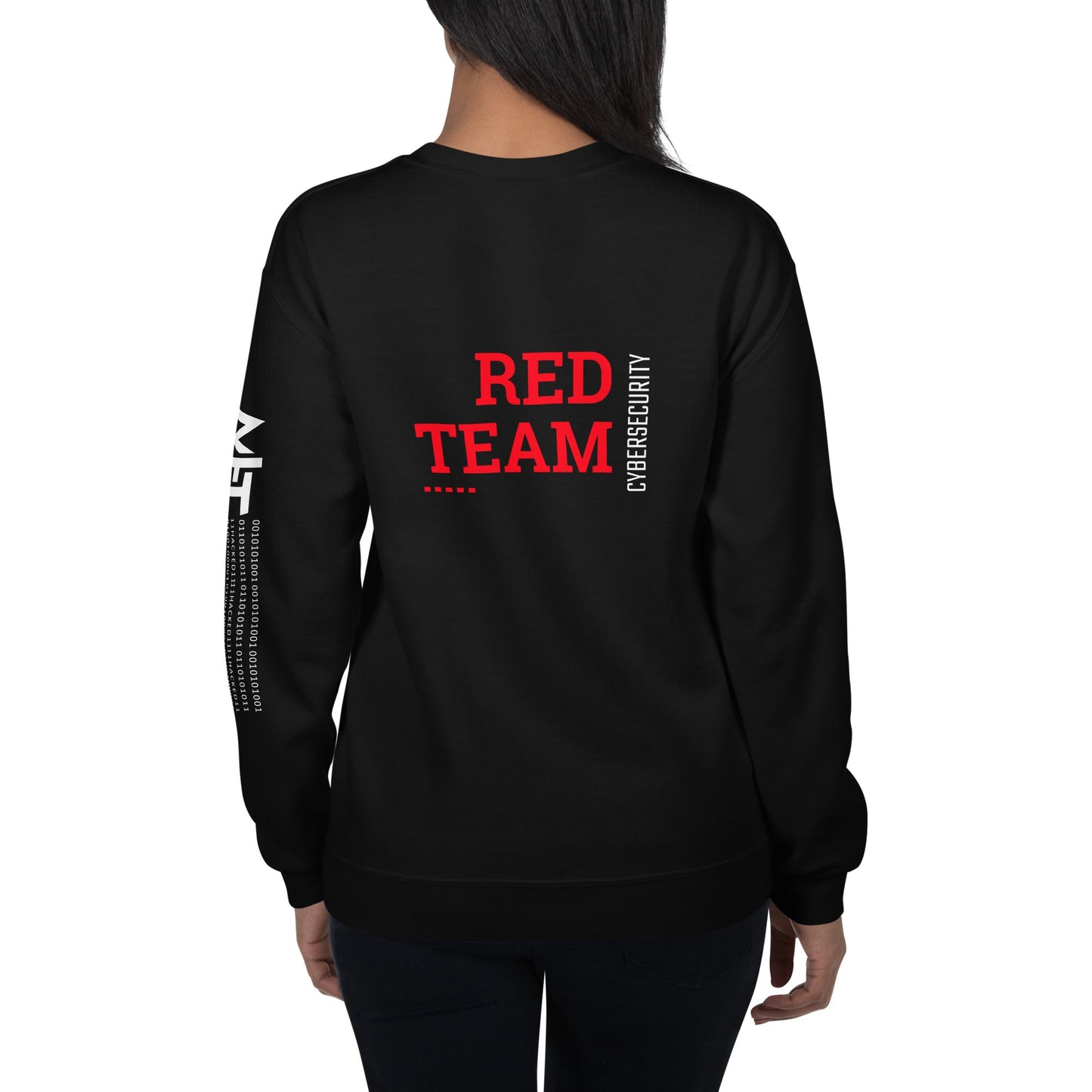Cyber Security Red Team V12 - Unisex Sweatshirt ( Back Print ) by DarkByteGear