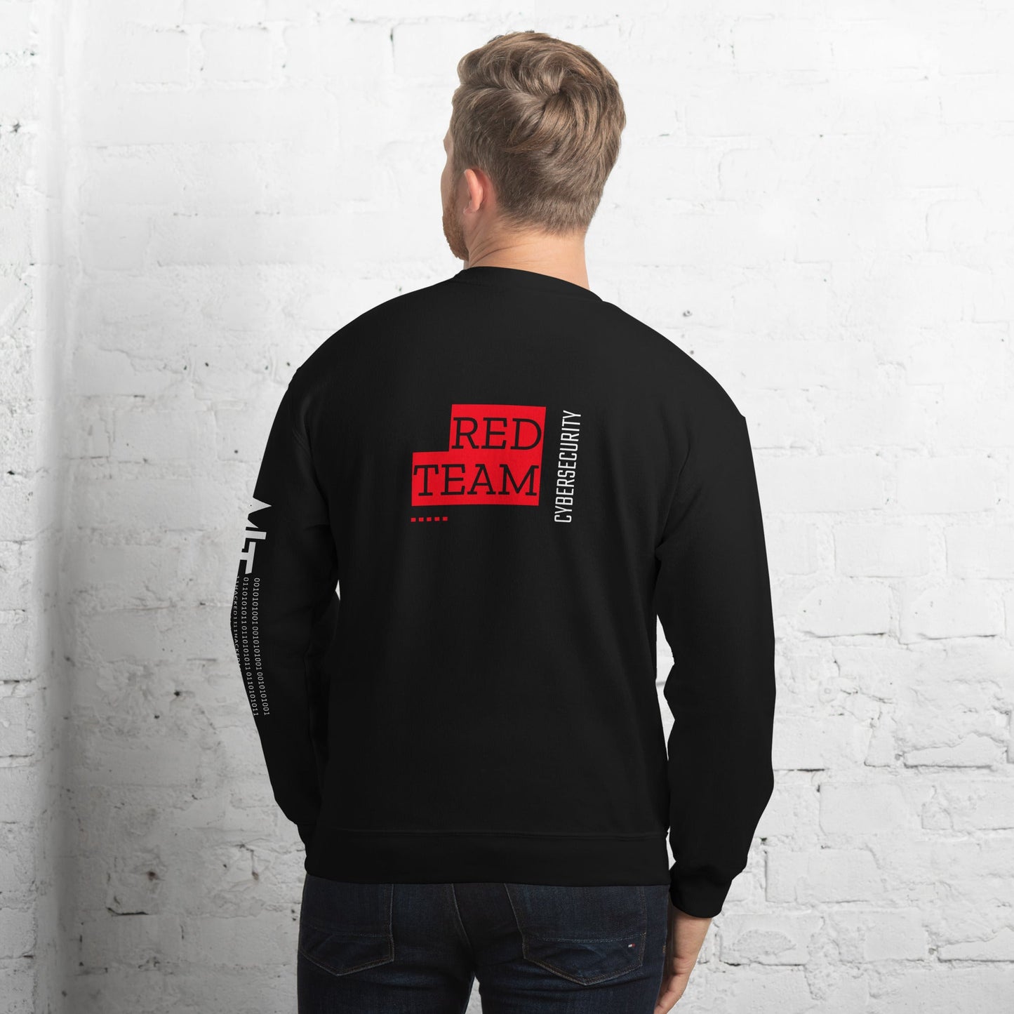 Cyber Security Red Team V13 - Unisex Sweatshirt ( Back Print ) by DarkByteGear