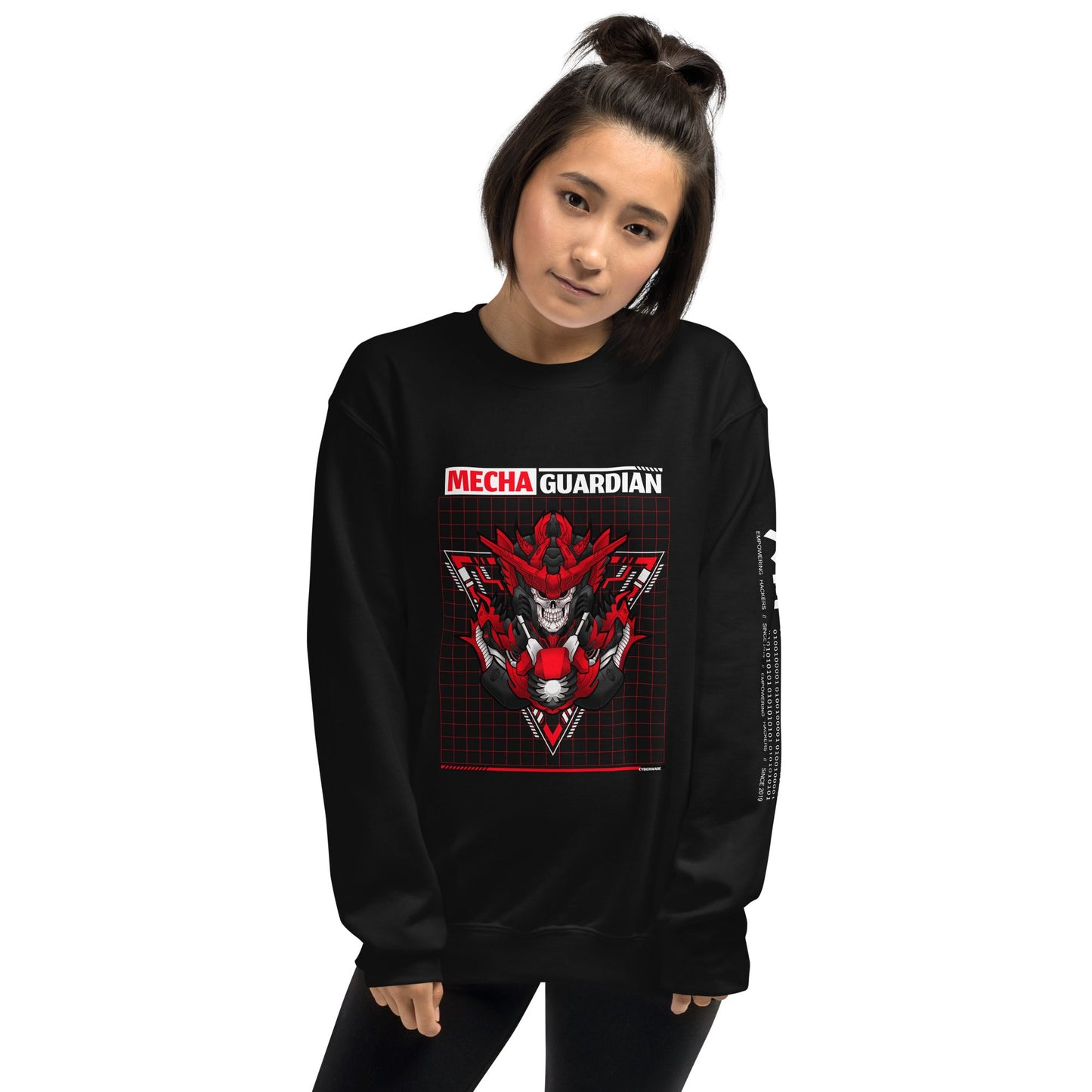 Red Mecha Guardian - Unisex Sweatshirt by DarkByteGear