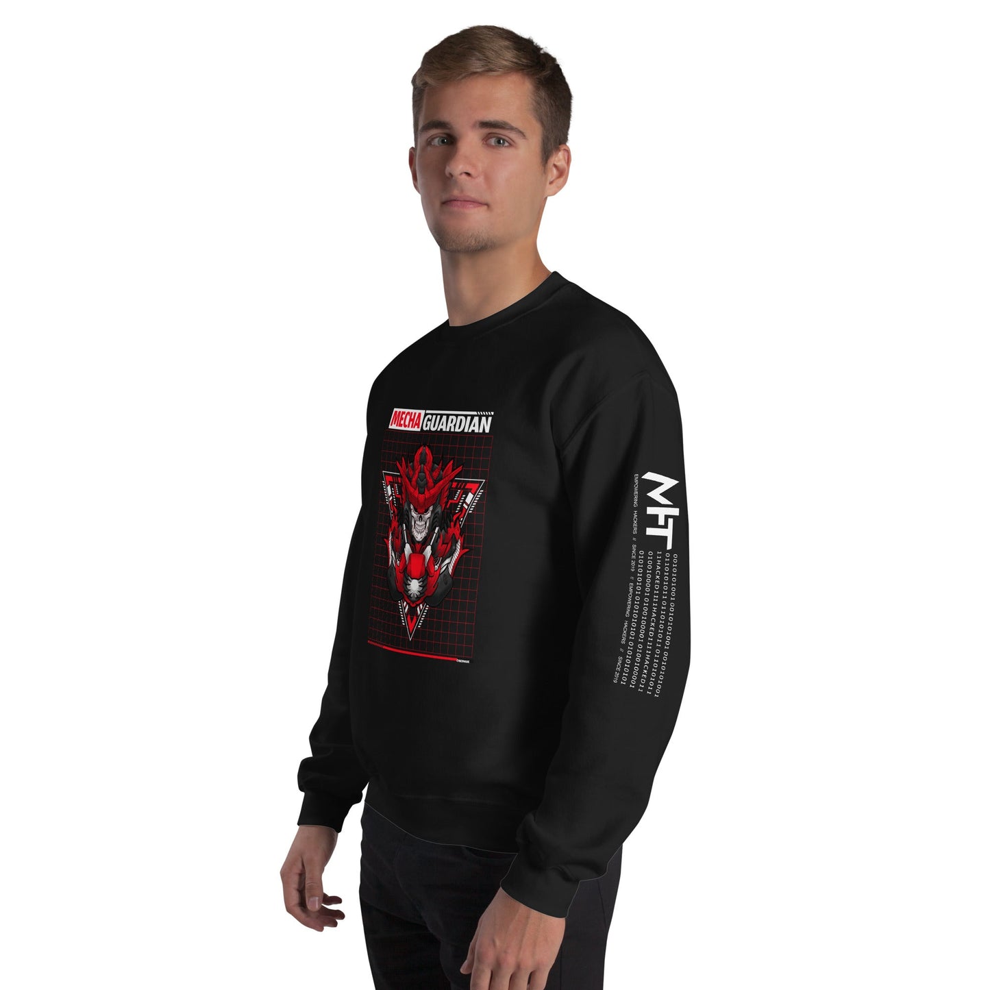 Red Mecha Guardian - Unisex Sweatshirt by DarkByteGear