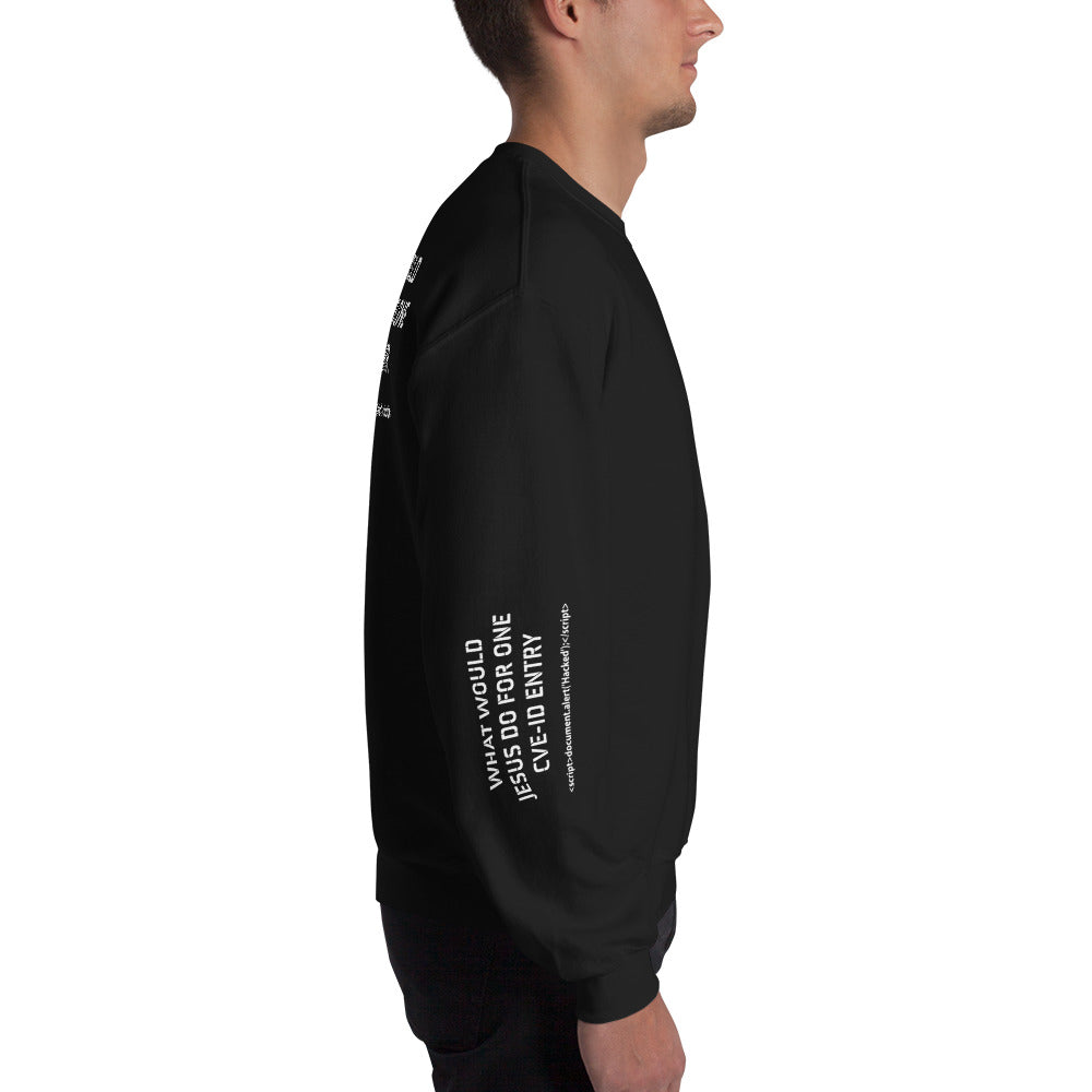 What would Jesus do for one CVE - Unisex Sweatshirt (all sides print) by DarkByteGear