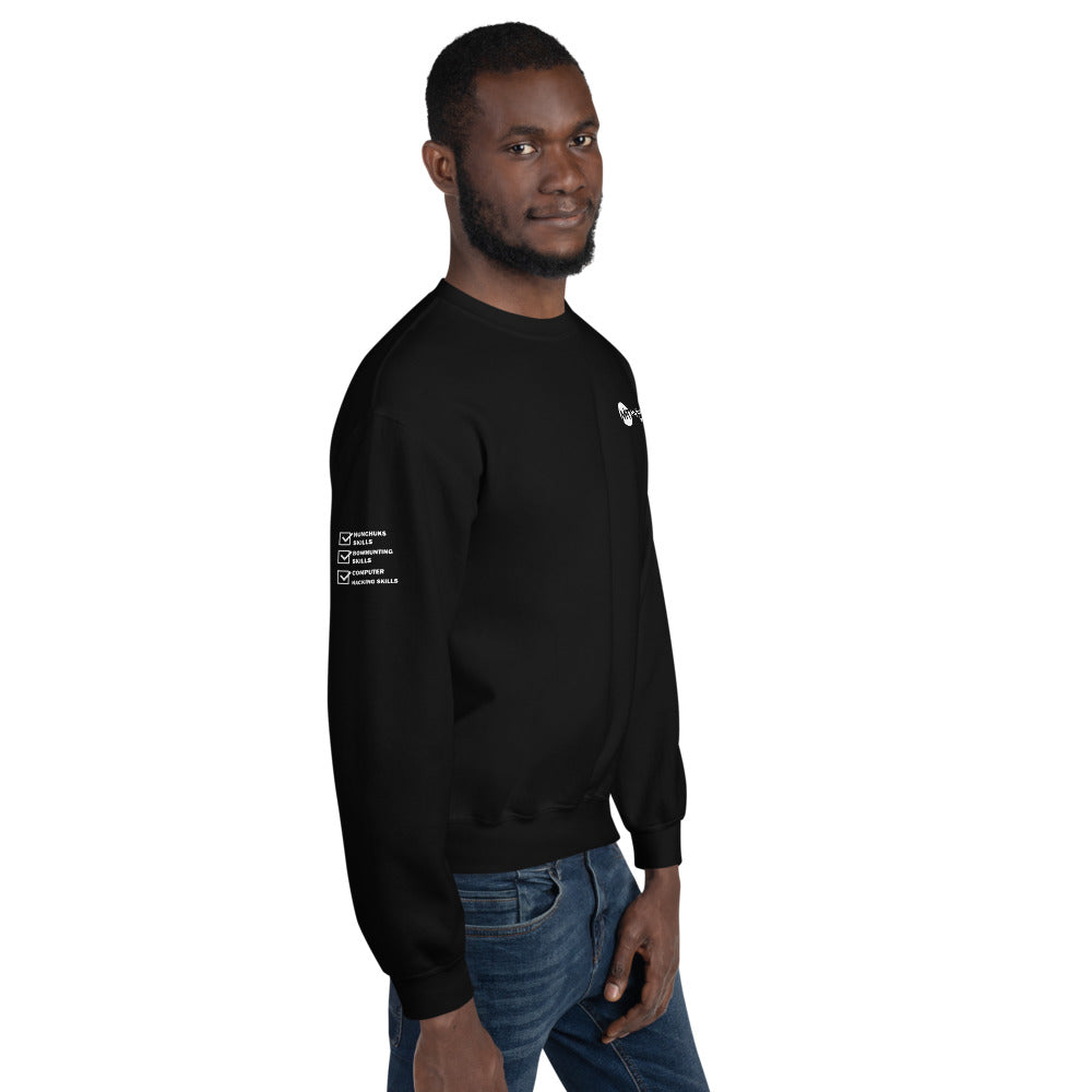 Computer Hacking Skills - Unisex Sweatshirt (all side print) by DarkByteGear